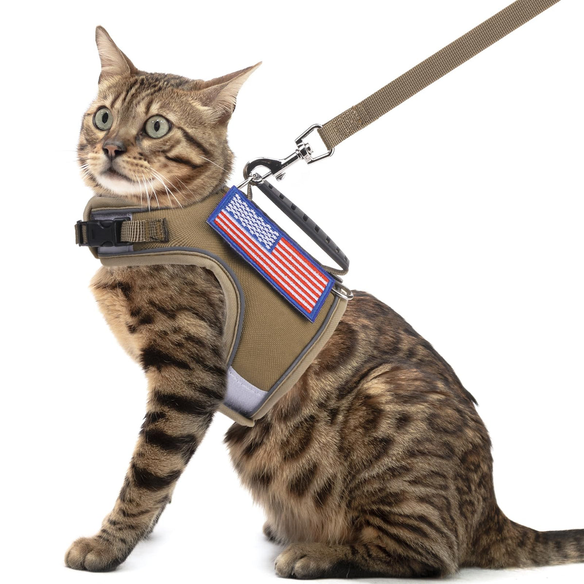 Pupteck Soft Mesh Cat Vest Harness And Leash Set Puppy Padded Pet Harnesses Escape Proof For Cats Small Dogs Rabbits Bunny, Tact