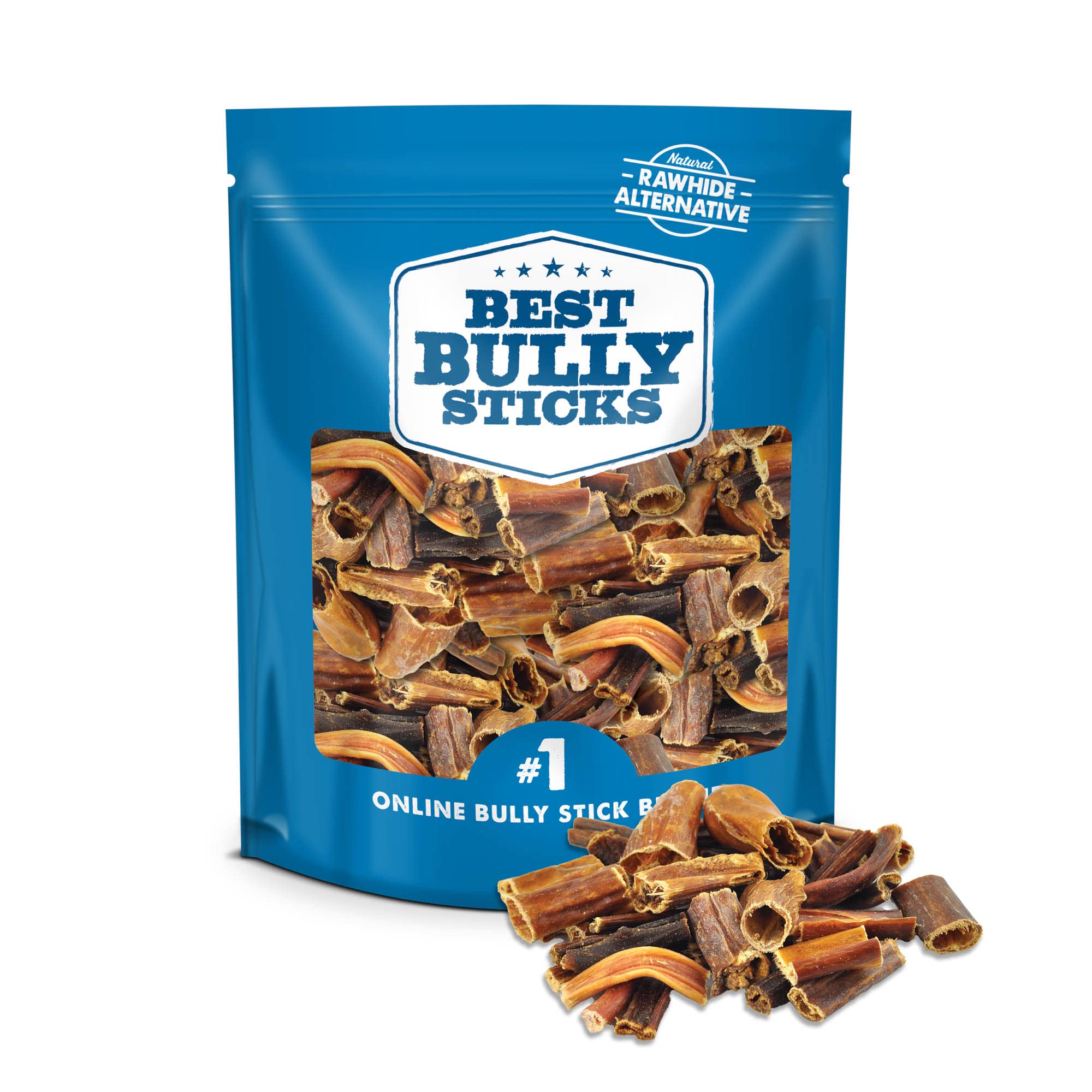 Best Bully Sticks Gullet Jerky Bites - 1.5 lb (Pack of 1) - Natural Rawhide-Free, Crunchy Training Treat