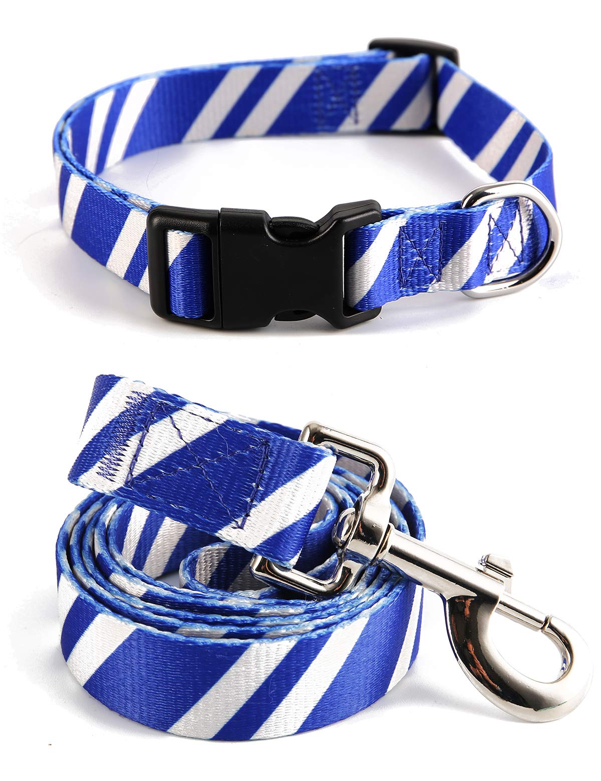 Coomour 2Pcs Halloween Dog Collar Pet Cat Puppy Wizard School Printing Adjustable Collars With Funny Leash For Pets Dogs Cats Sm