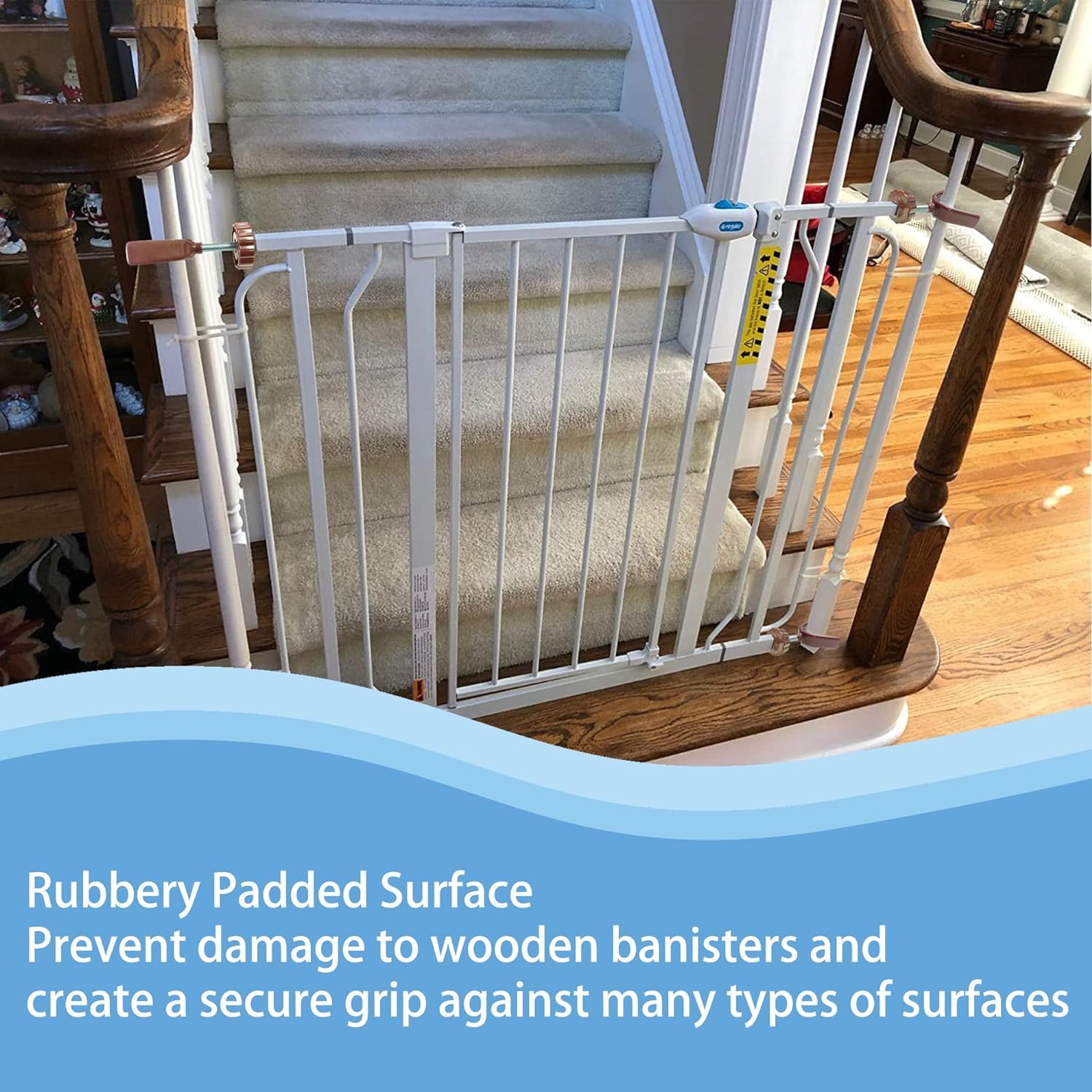 2 Pack 8Mm Baby Gate Y Shaped Threaded Spindle Rod Adapter For Pet & Dog Pressure Mounted Safety Gates