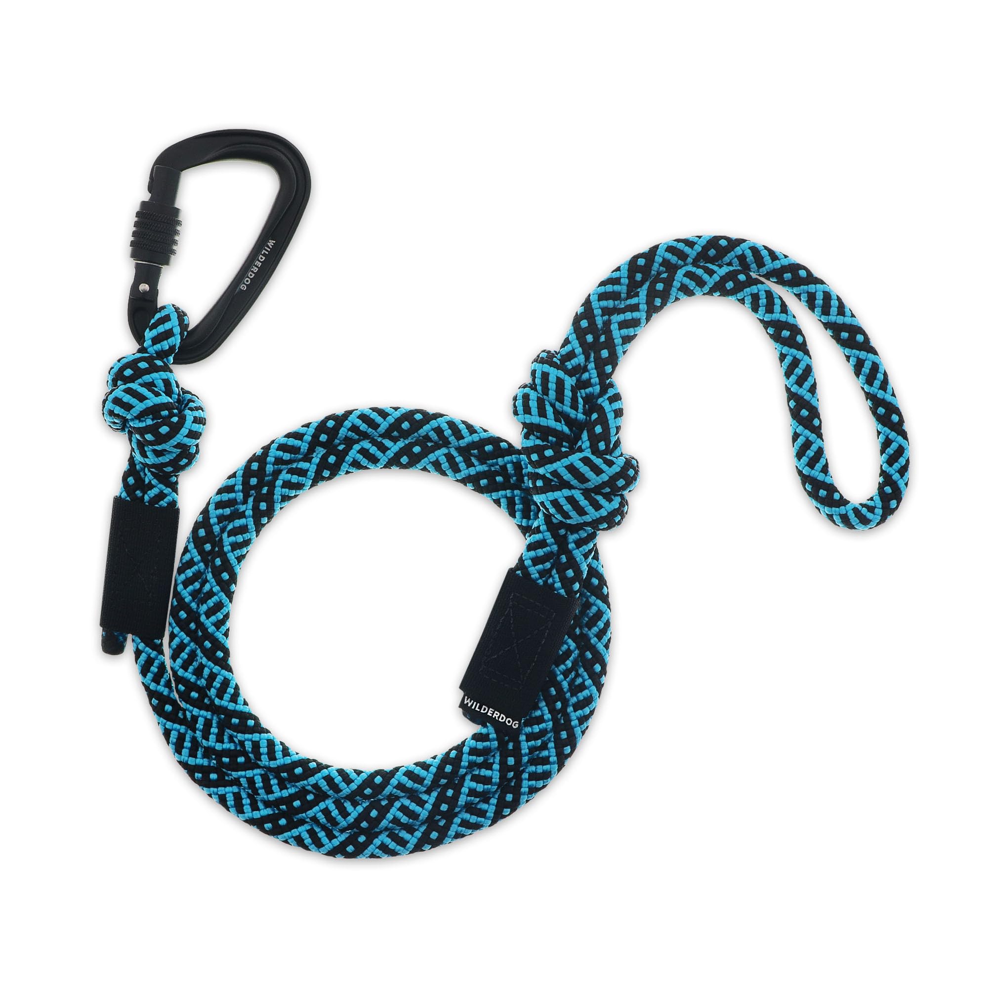 Wilderdog Carabiner Climbing Rope Dog Leash For Medium & Large Dogs - 5Ft - Teton