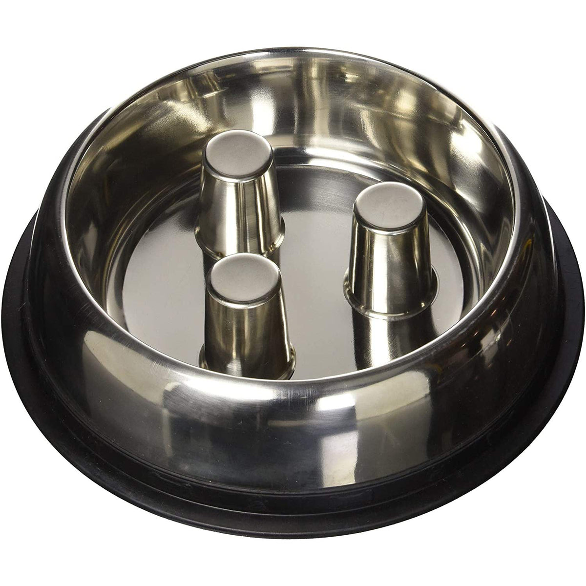 QT Dog Stainless Steel Brake-Fast Bowl, Medium, 64 Oz