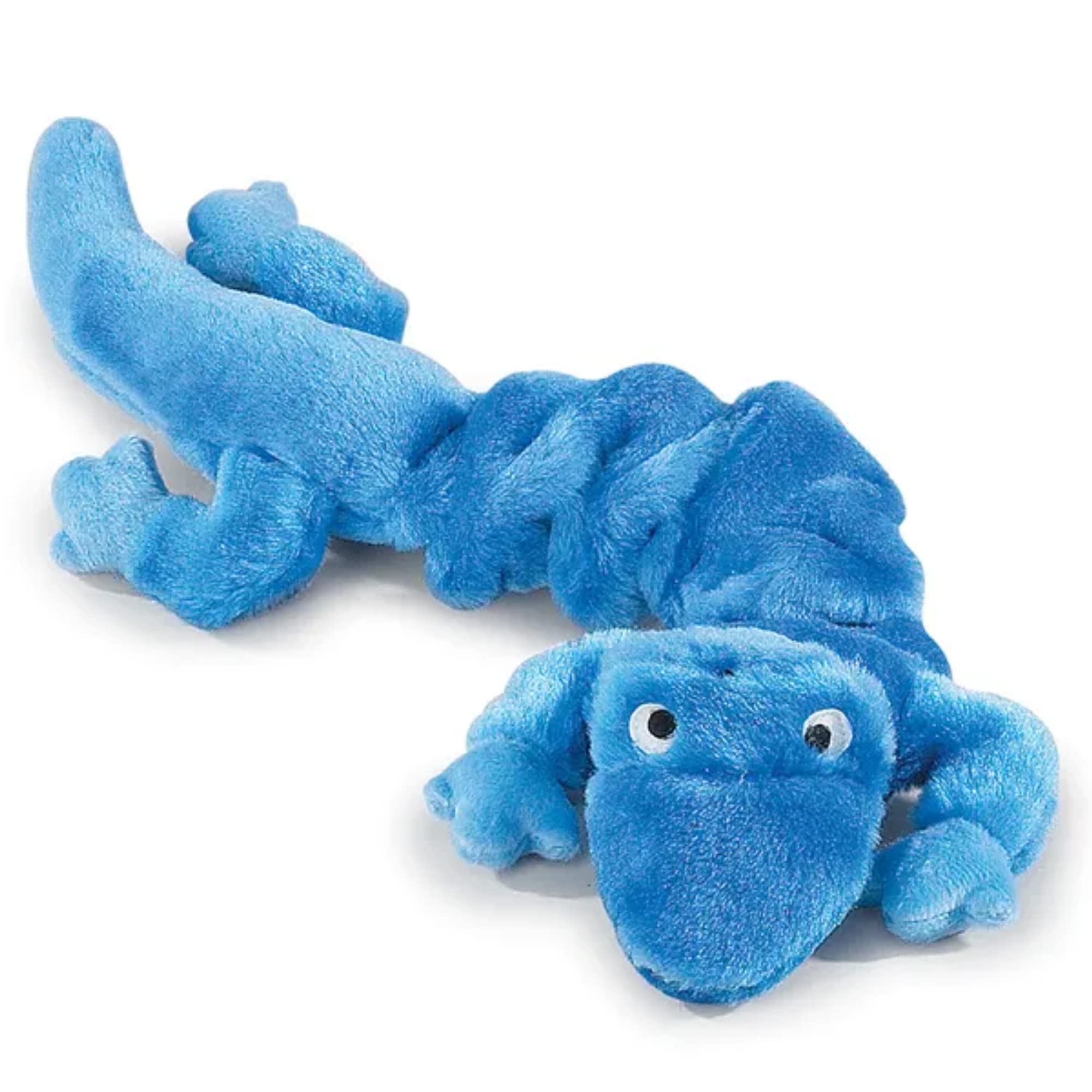 Zanies Plush Bungee Geckos Dog Toy, 16-Inch, Bundle Of 4 (Blue, Neon Green, Orange, And Purple)