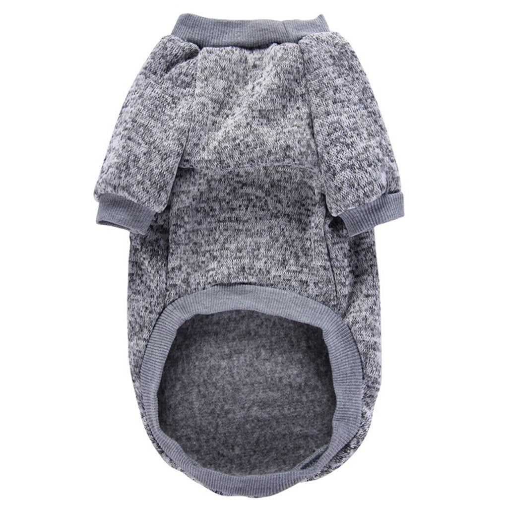 Jecikelon Pet Dog Clothes Dog Sweater Soft Thickening Warm Pup Dogs Shirt Winter Puppy Sweater For Dogs (Grey, M)