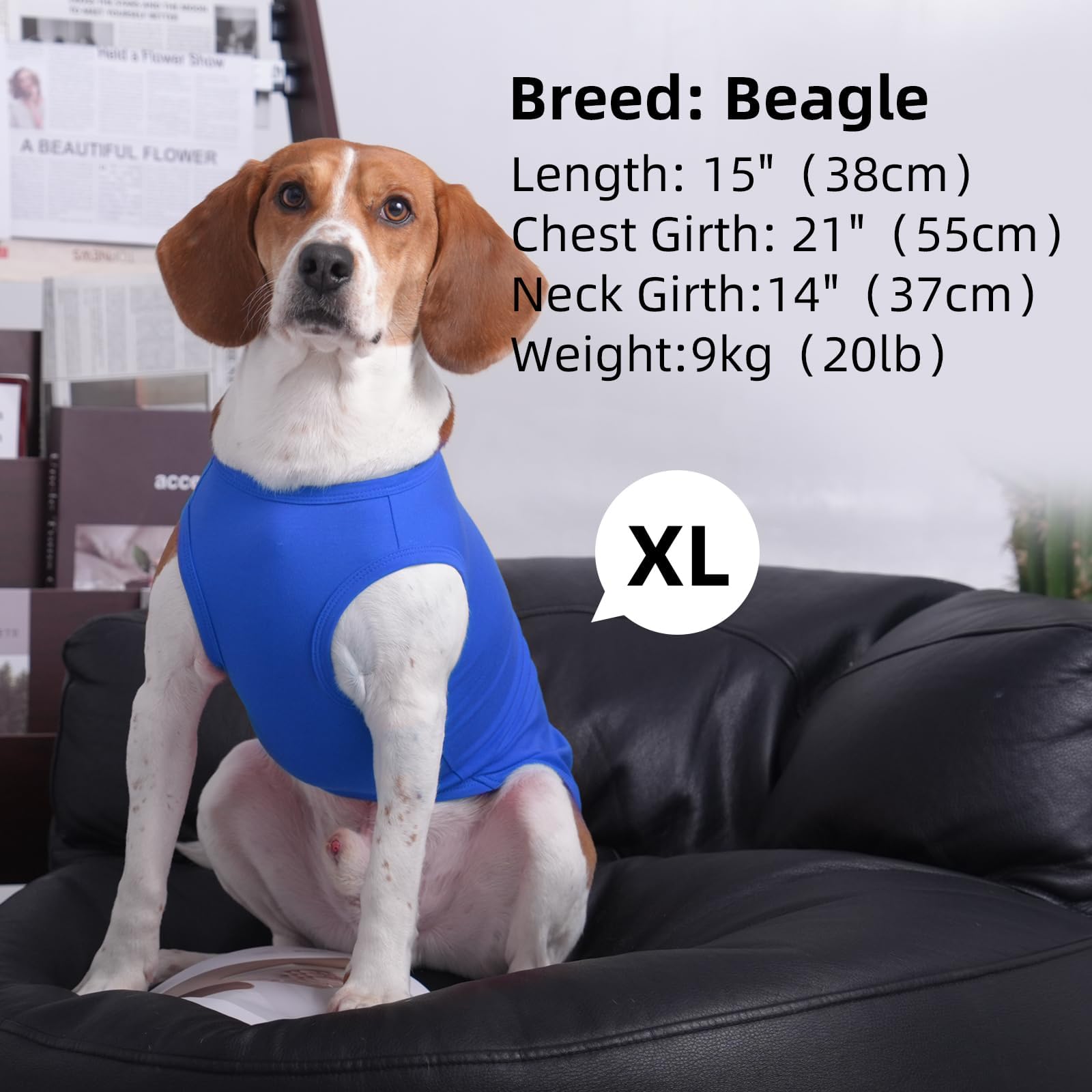 3 Pack Blue Striped Xl Dog Tshirt,Lightweight Sleeveless For Medium Dogs Boy,Summer Hot Weather Breathable Shirts For Outdoor Su