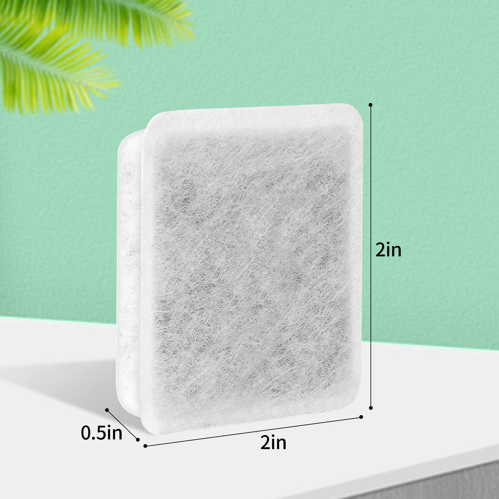 Pet Fountain Charcoal Water Filter Replacement, Dog Cat Water Bowl Filter Pet Water Filter Fit For Gravity Waterer Bowls Pack Of