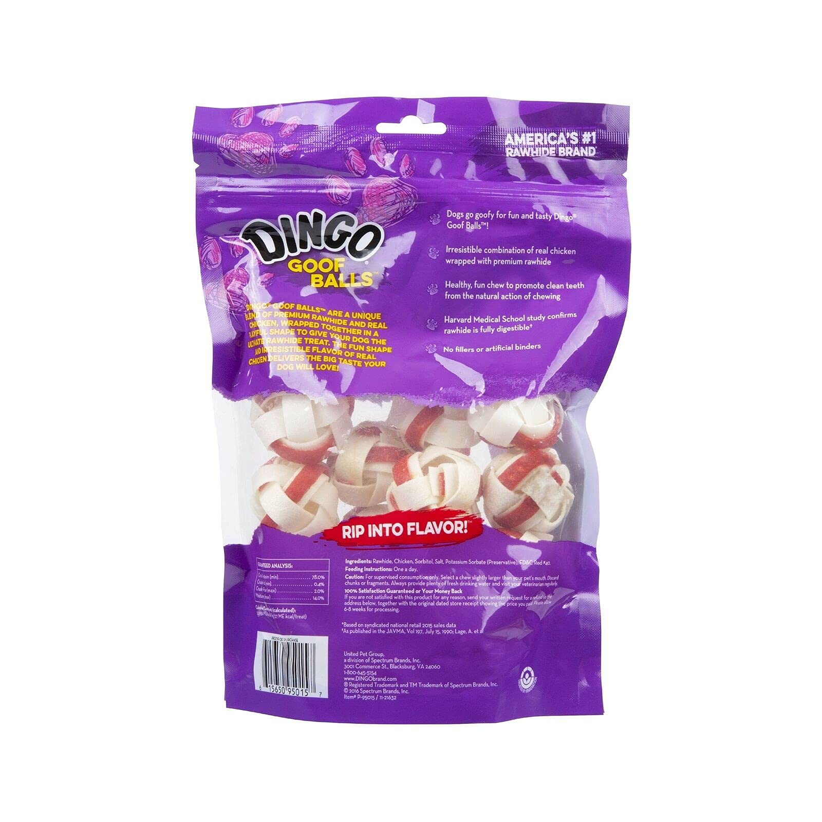 Dingo Goof Balls Treat Small 30 Count (2 Pack of 15 Count), 4.2 OZ