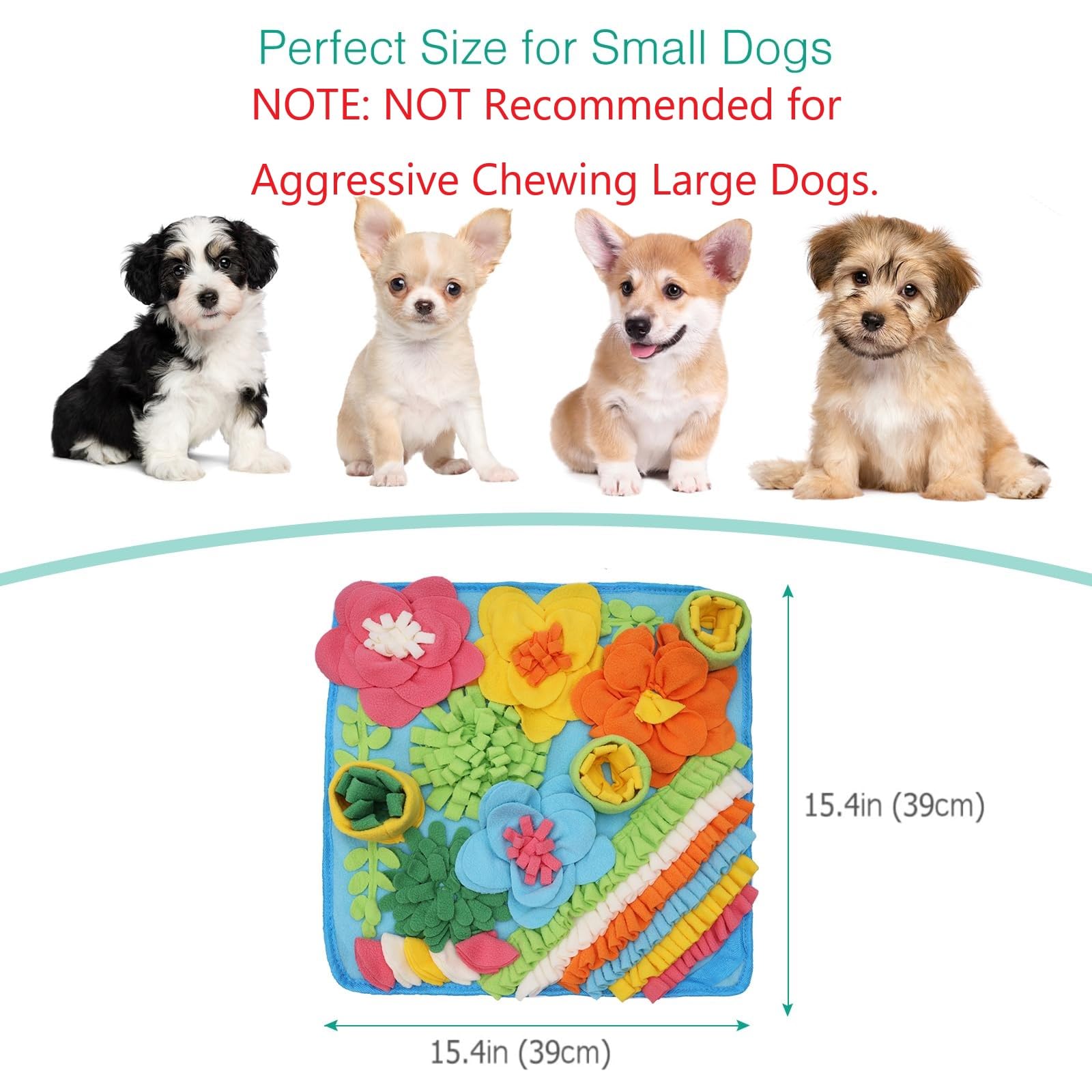 Oria Snuffle Mat For Dogs, Interactive Sniff Mat For Boredom, Slow Eating, Keep Busy, Encourages Natural Foraging Skills, Dog Pu