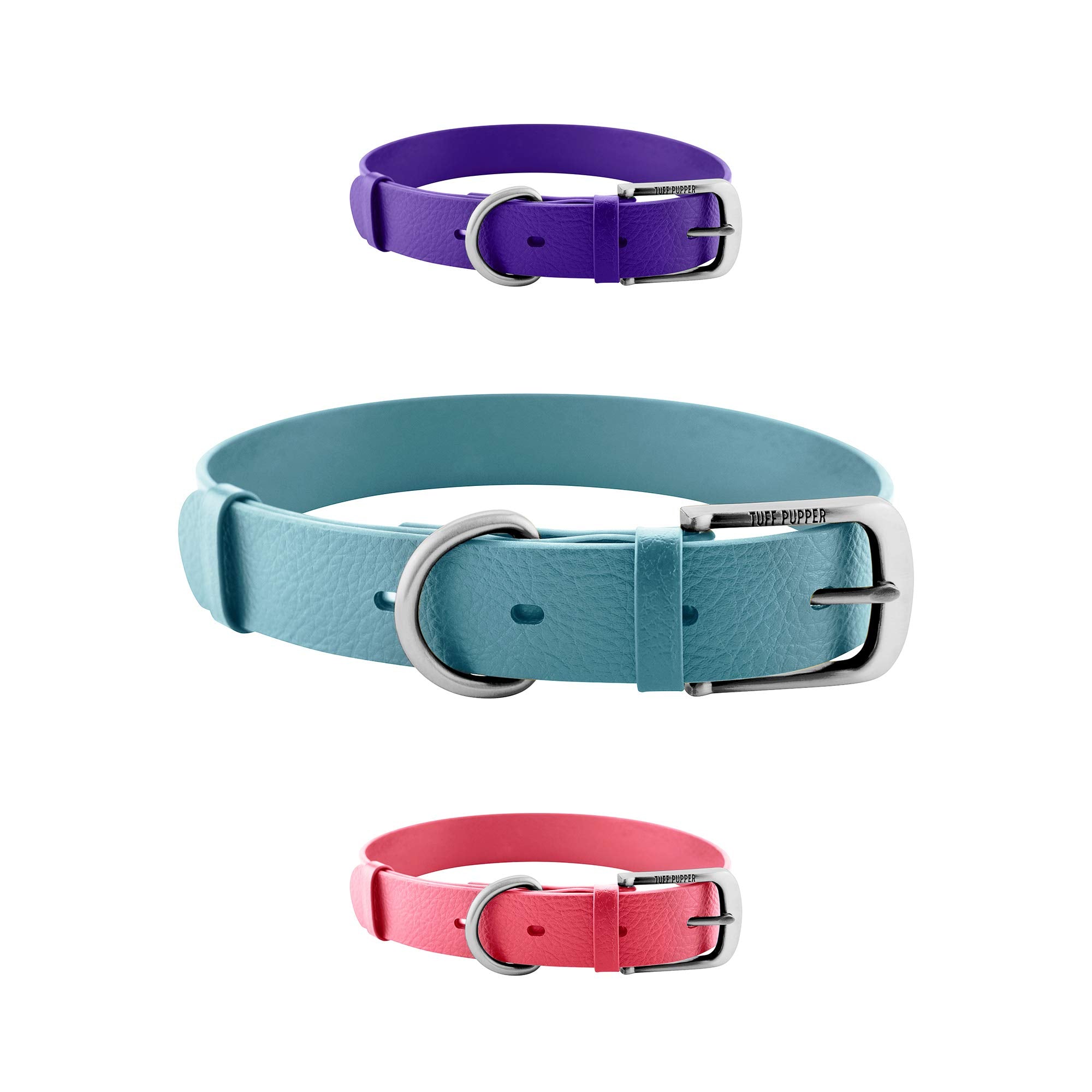 Tuff Pupper Classic Heavy Duty Dog Collar | 10X Stronger Than Leather | 100% Waterproof & Odor Proof Dog Collar | Tough Rust-Pro