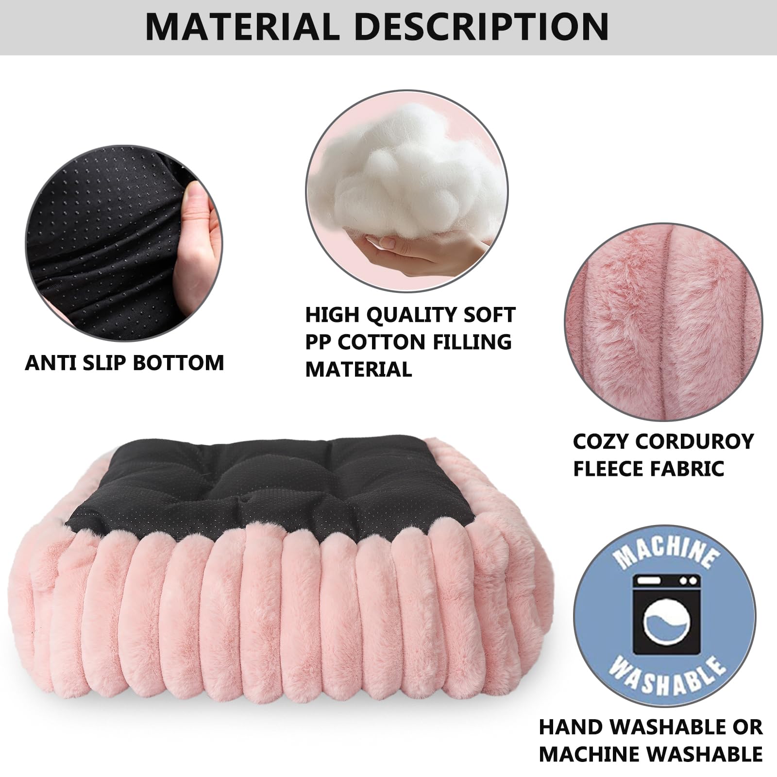 Cute Small Dog Beds For Small Dogs Girl And Cats Washable,Rectangle Cat Bed With Sides Orthopedic Soft Cozy Calming Sleeping Pup