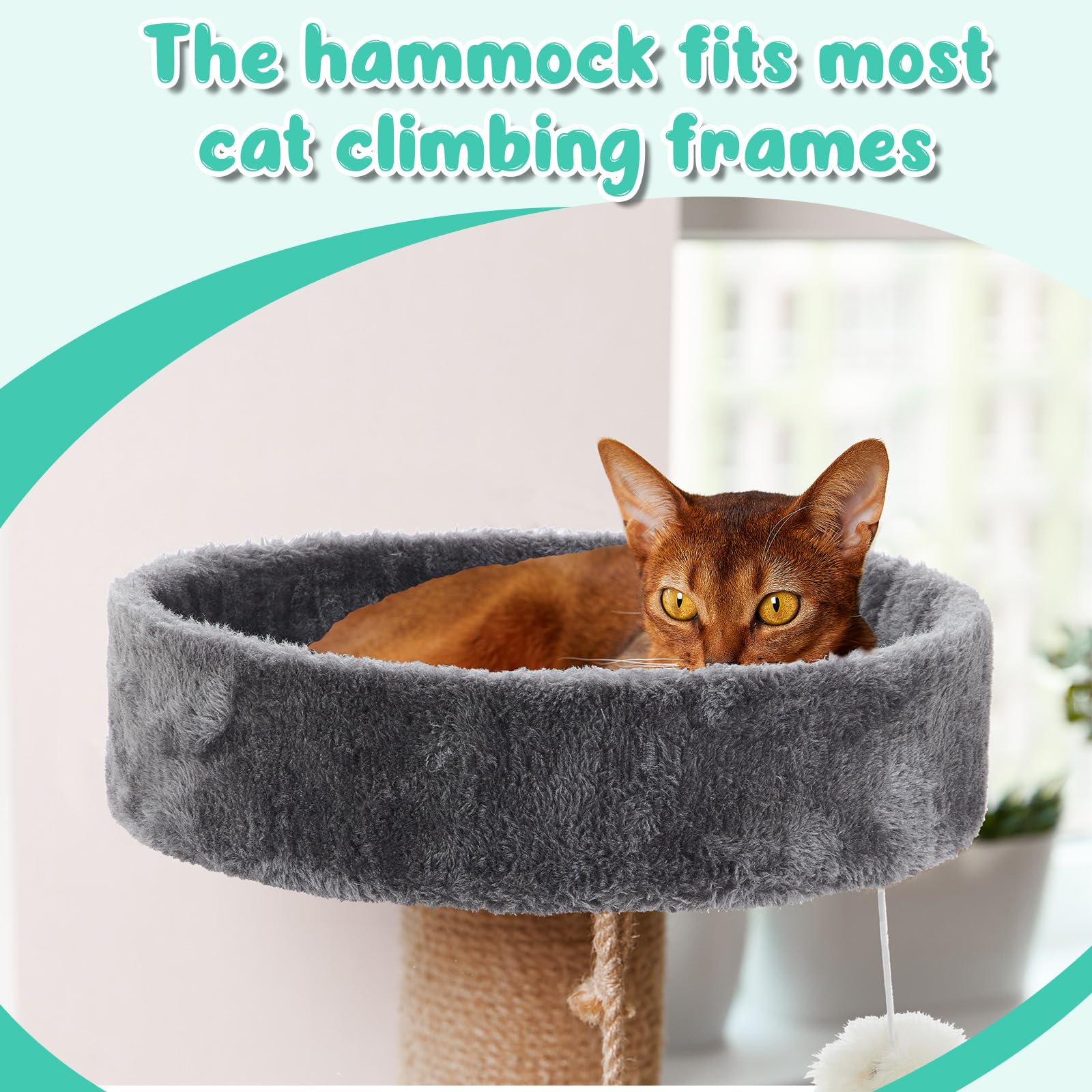 Dansydaisy 2 Pieces 13.5'' Cat Tree Replacement Parts Accessories Round Kitten Tree Tower Top Perch Bed Platform Cushion M10 Cat