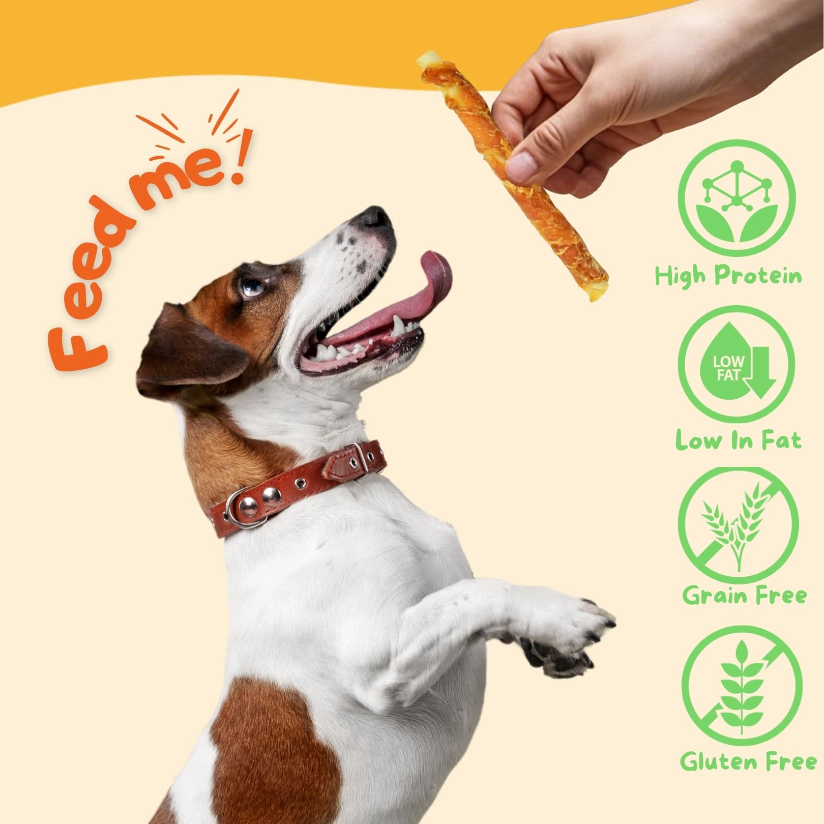 PETPURO Chicken Wrapped Rawhide Hide Twists Sticks Dog Treats, Long-Lasting Natural Dog Chew Snacks for Puppy and Small Dogs