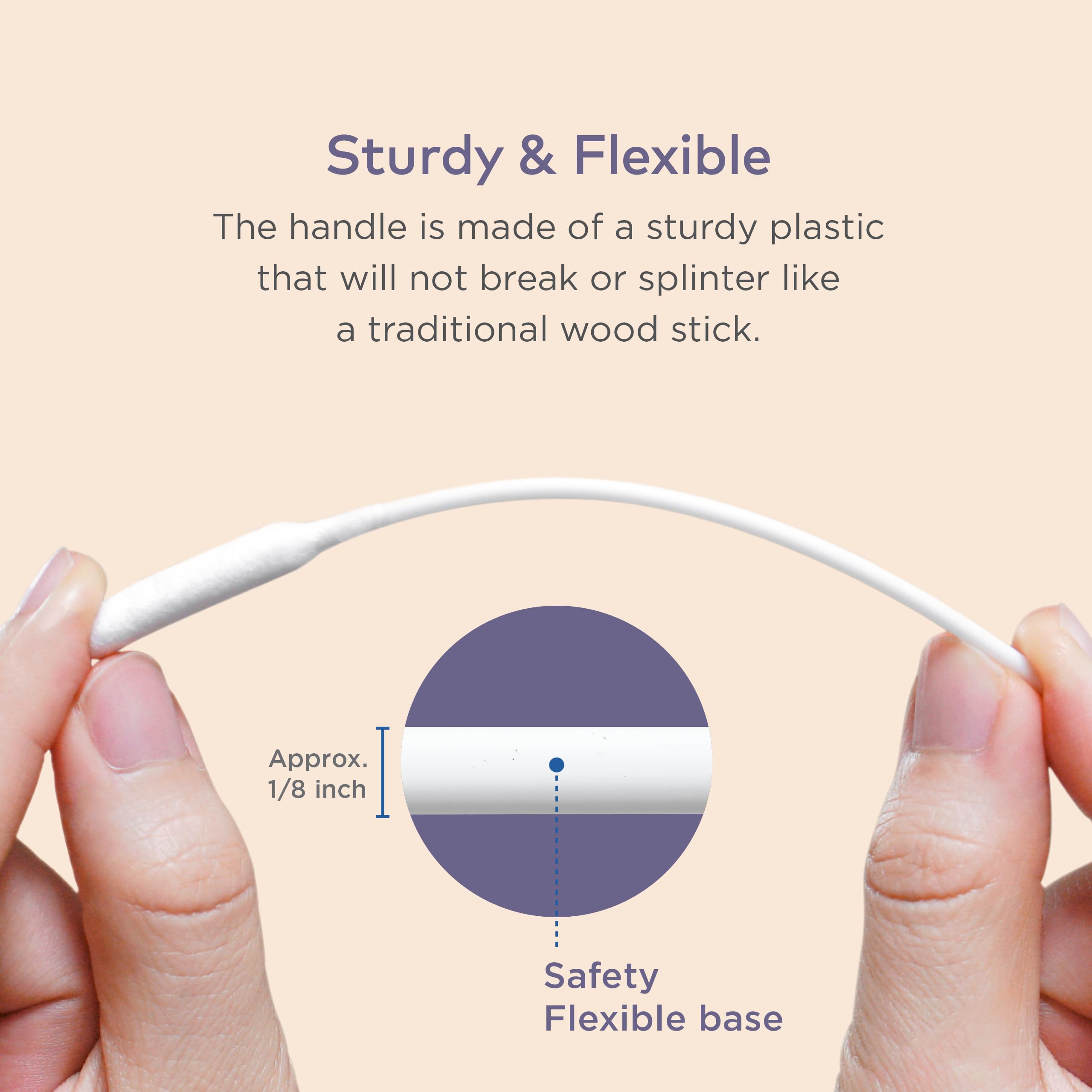 ARCA PET Cotton Swabs for Dogs and Cats - Cat & Dog Ear Cleaner Long Cotton Swab - Extra Long Stick, Cat & Dog Ear Cleaning Kit