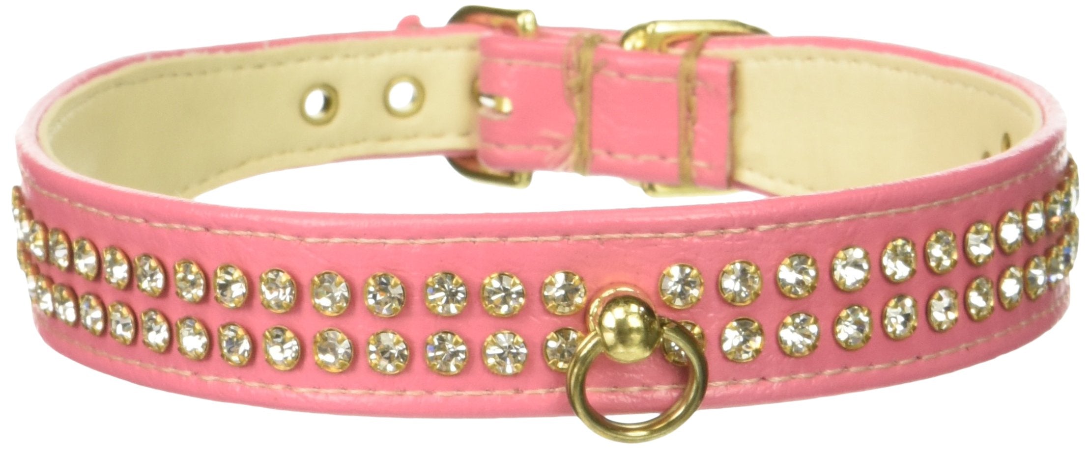 Dog, Puppy & Pet Collar, 72 Clear Crystal Jewelry Set Pink 18