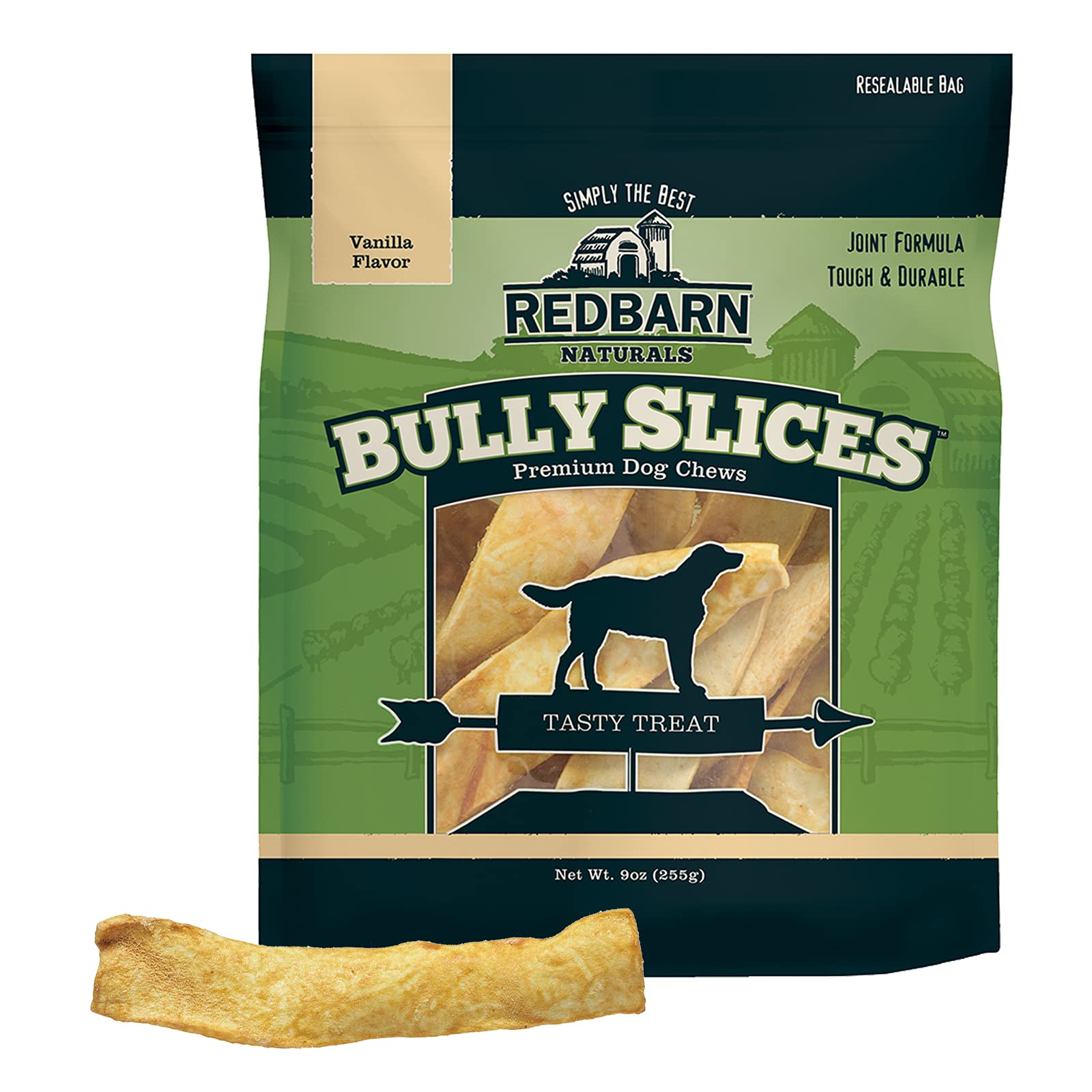 Redbarn Pet Products Bully Slices for Dogs Vanilla Natural Dental Treats 12 Bags