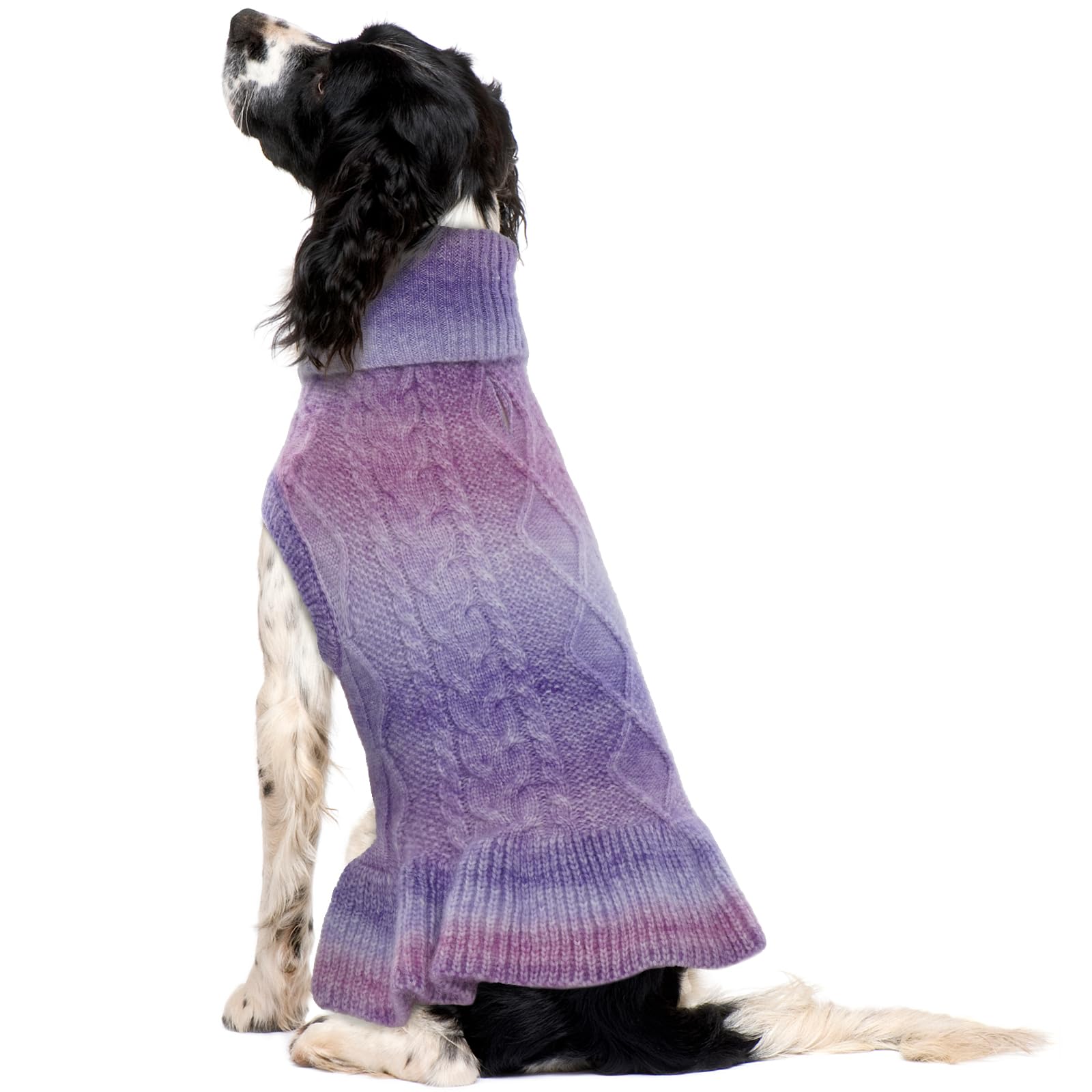 Qbleev Dog Sweaters For Medium Dogs, Dog Sweater Dress Pullover Dog Christmas Sweaters Puppy Sweaters Knitwear Cable Pet Sweater