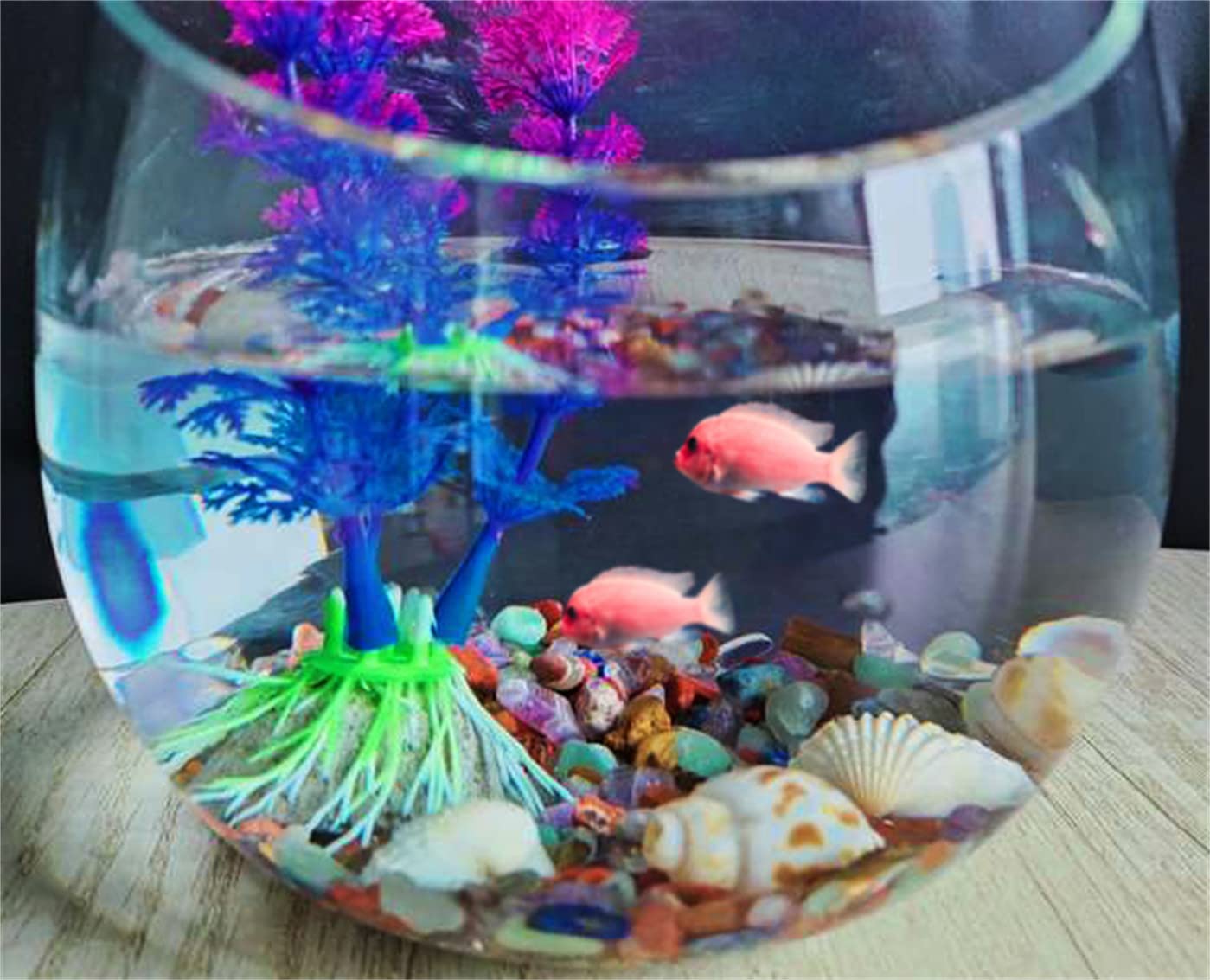 ZHIYUXI Chakra Crystal Vase Filler Crystal Chips Stone for Decoration Succulent Plants Vase Fish Tank Gravel Crushed Crystals Ch