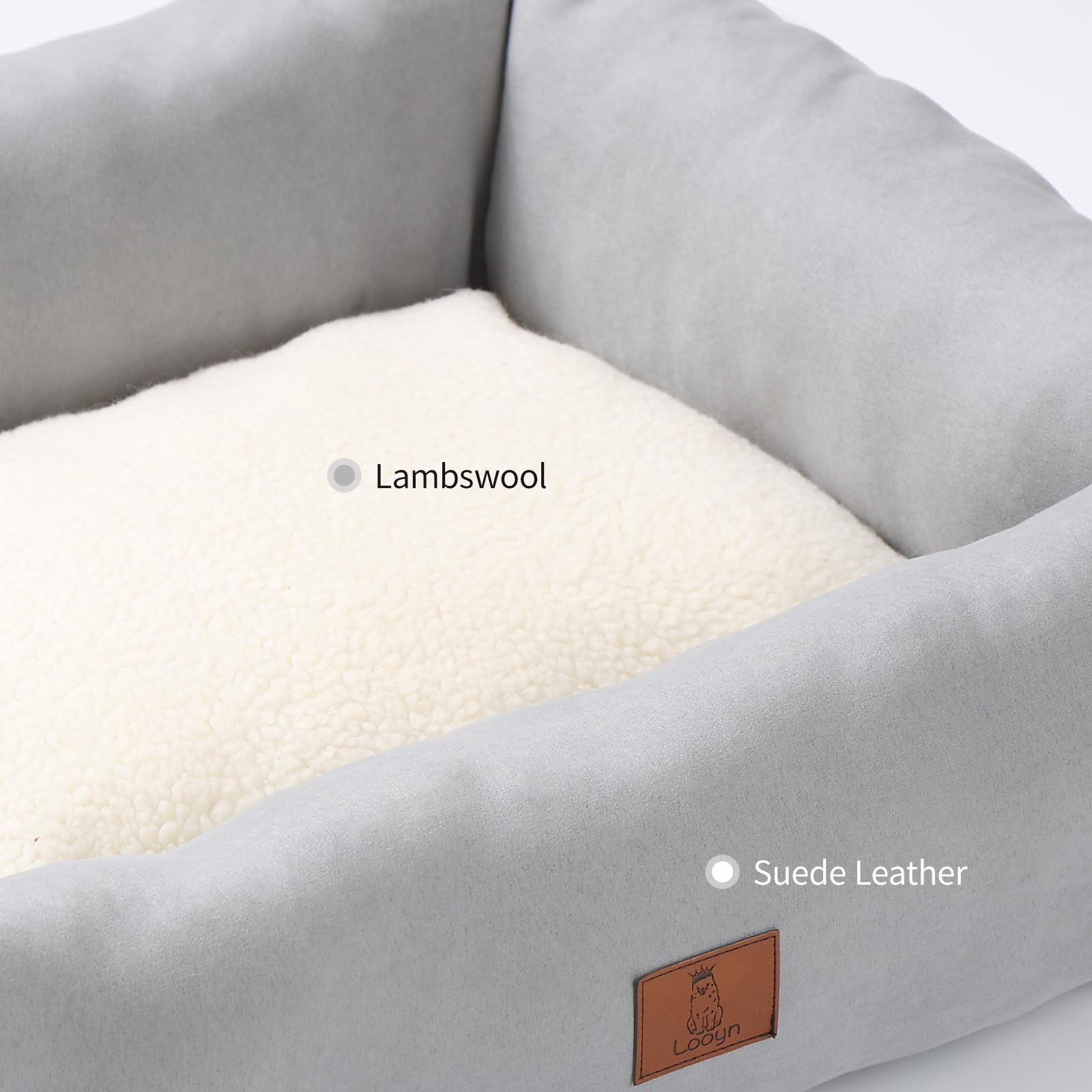 Looyn 25In Dog Bed For Small Medium Sized Dogs - Washable Rectangle Puppy Bed For Indoor Outdoor, Cozy Pet Bed With Support Pill