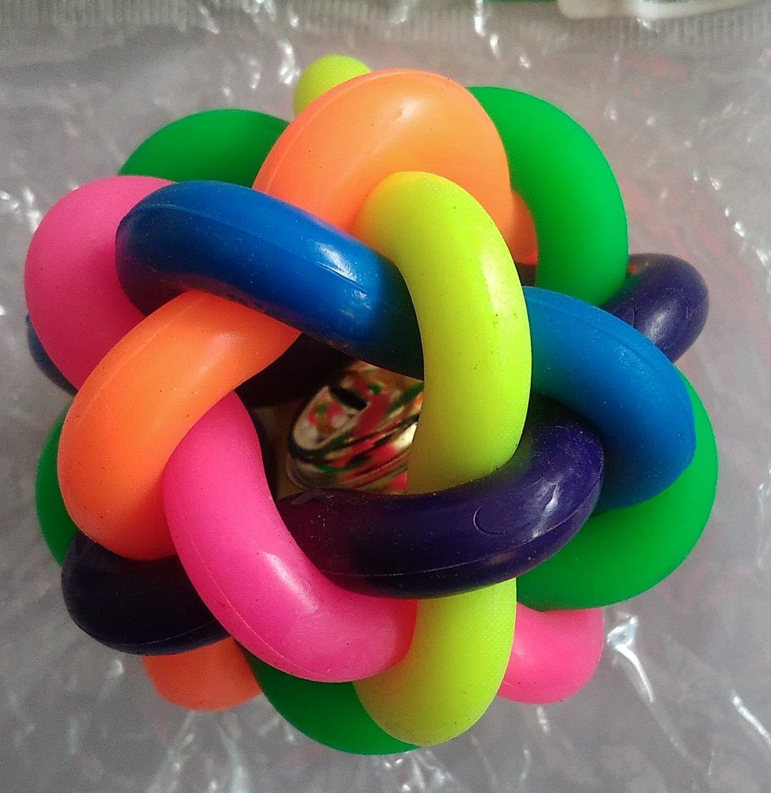 Multicolor Noodle Ball  Toy for Dogs and Cats  Small (Pack of 3)