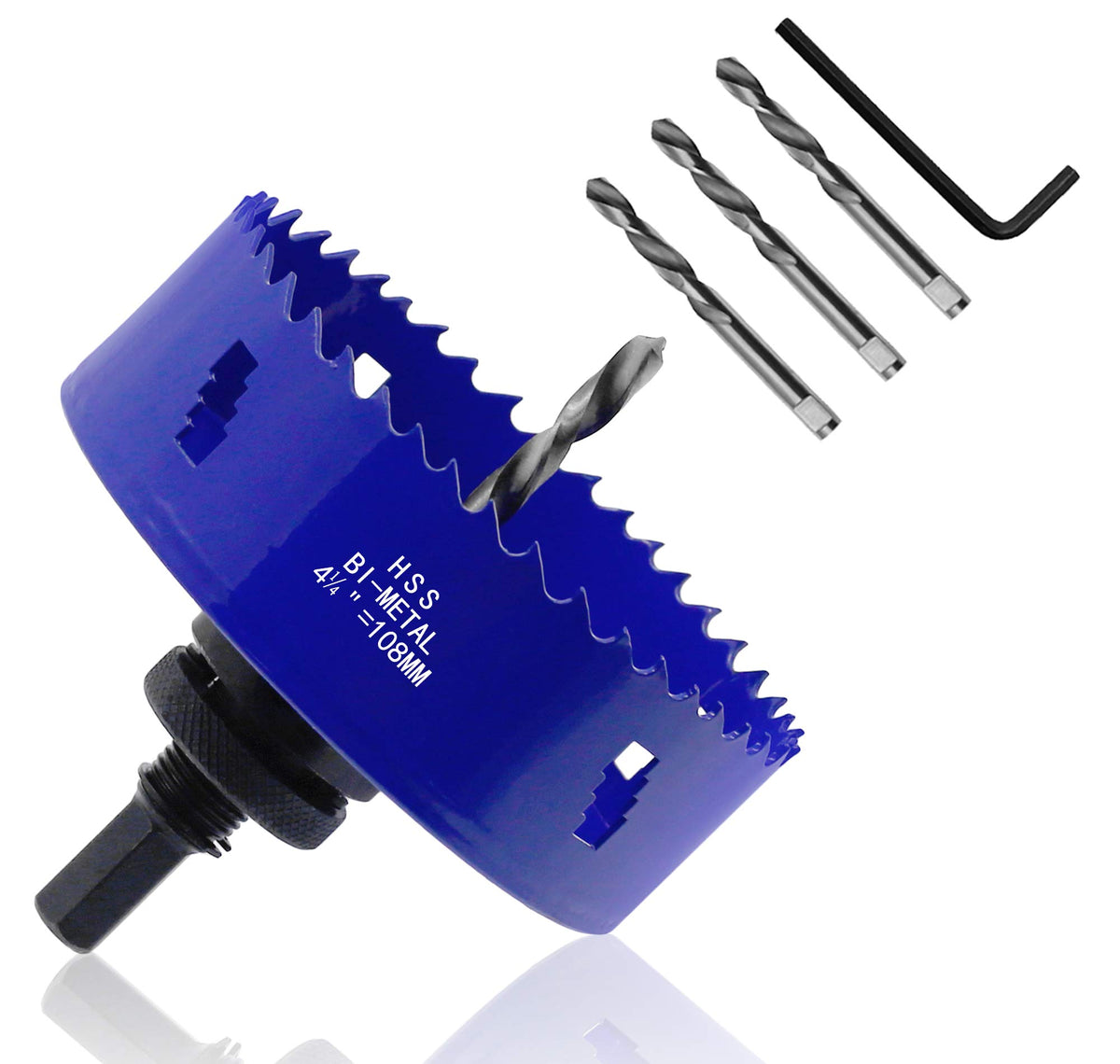 Seimneire 4-14 Inch Hole Saw With Heavy Duty Arbor, 12 Inch Cutting Depth Hss Bi-Metal Hole Drilling Cutter For Smoothly Cutting