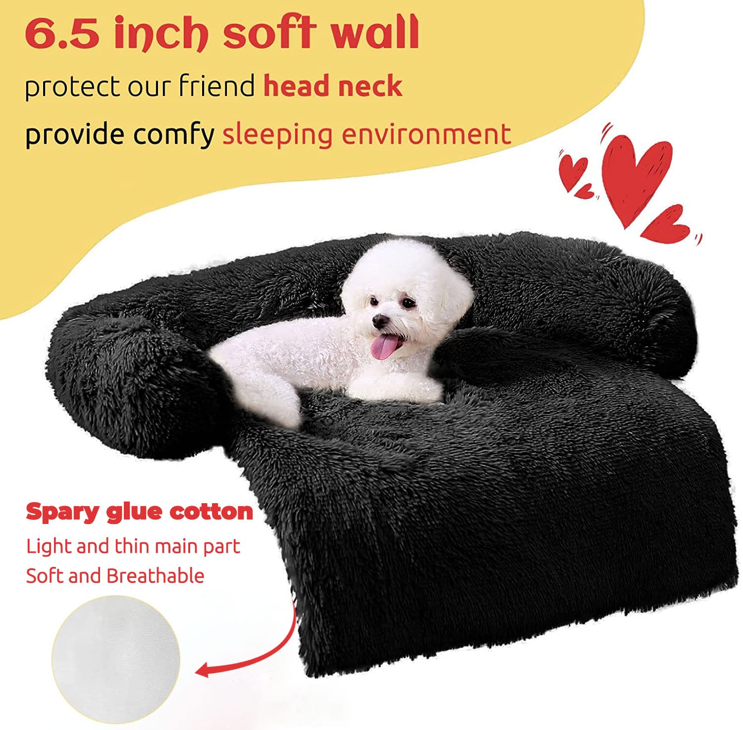 Hachikitty Dog Sofa Bed Mat Cover Soft Plush, Couch Cover For Dogs Dog Mat For Furniture Protector Pet Sofa Mat For Dogs, Dog Fu