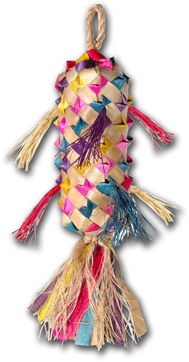Planet Pleasures Spiked Pinata Small 7' Natural Bird Toy