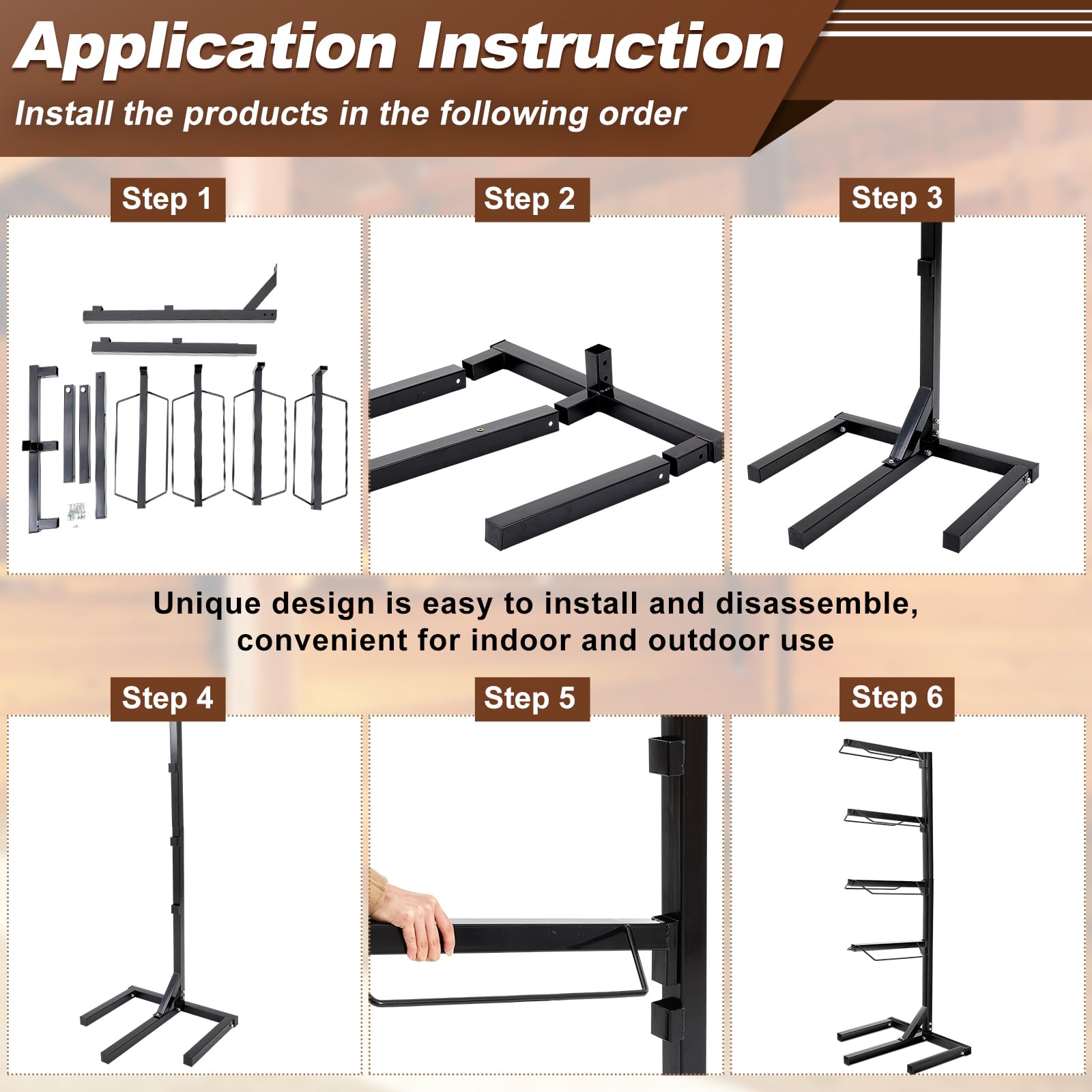 Abbylike 4 Tier Saddle Rack For Horses, 6.38 Ft Heavy Duty Saddle Pad Stand Stable Blanket Tack Storage Stand For Western Englis