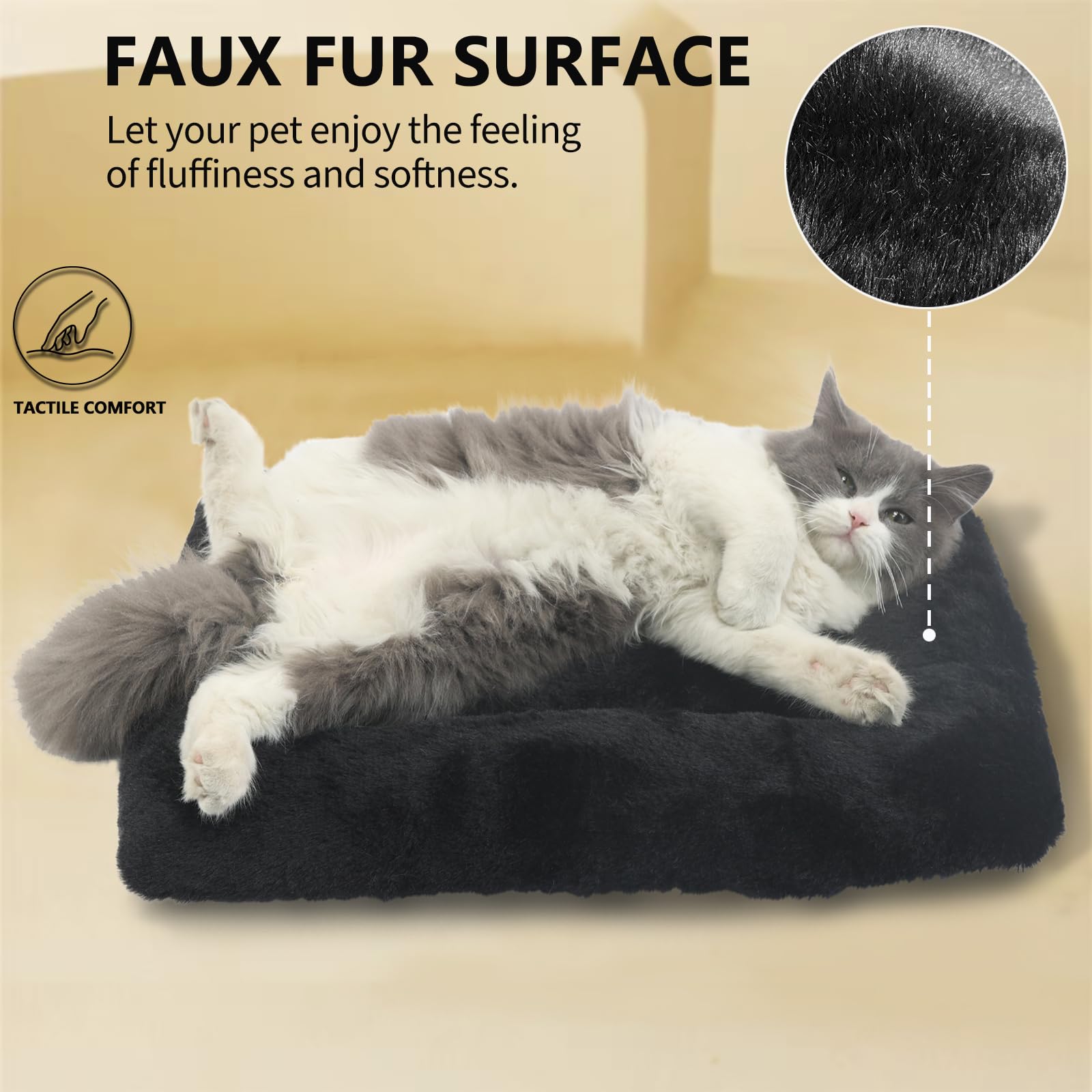 Tiny Dog Bed 18 X 12 For Extra Small Dogs And Cats Fit Crate Or Cage 18 Inch,Ultra Soft Cat Warmer Mat For Feral And Indoor Cats