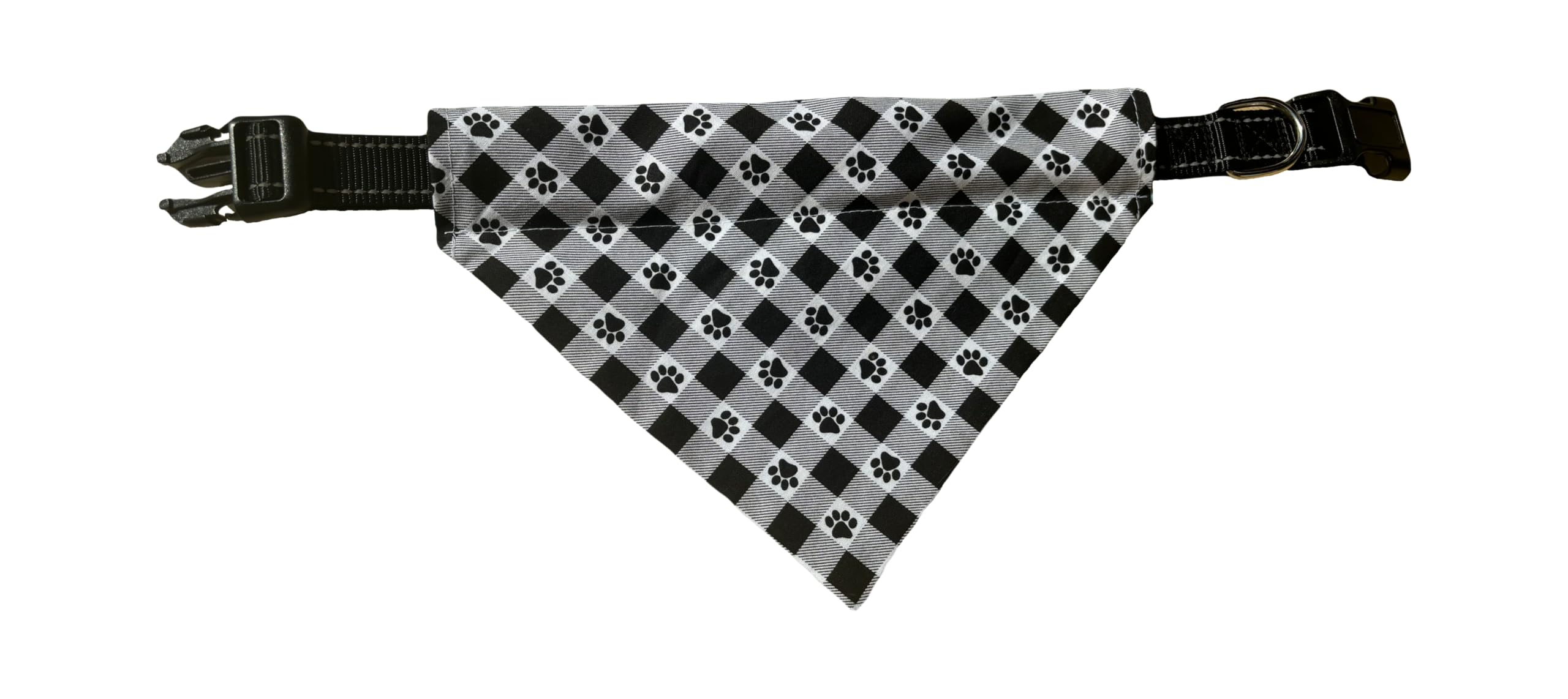 Birthday Dog Bandana | Colorful Dog Bandana | Pink | Plaid | Reversible Slip On Dog Bandana | Slip Over The Collar Bandana | For