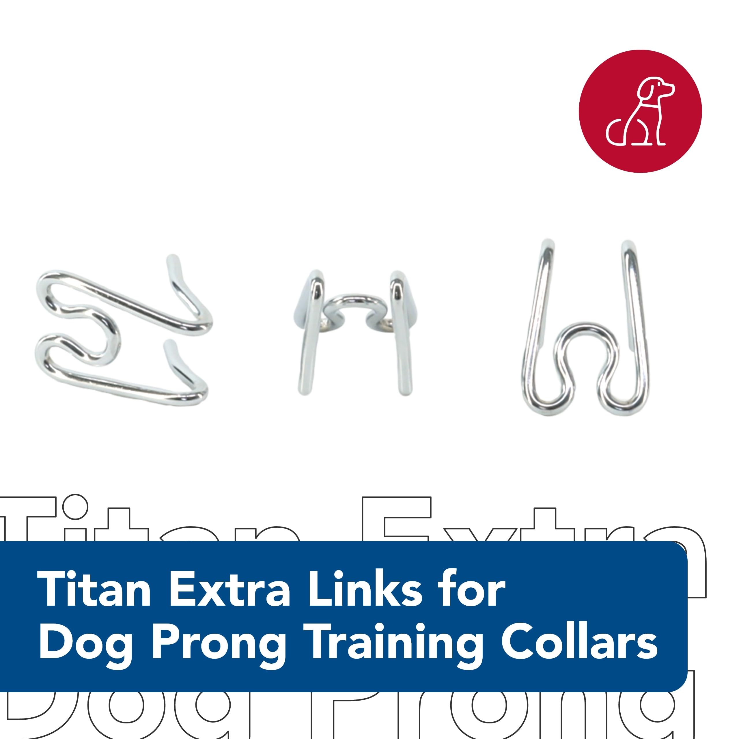 Coastal Pet Titan Extra Links for Dog Prong Training Collars - Training Metal Dog Collar Links - Durable Rust-Resistant and Qual