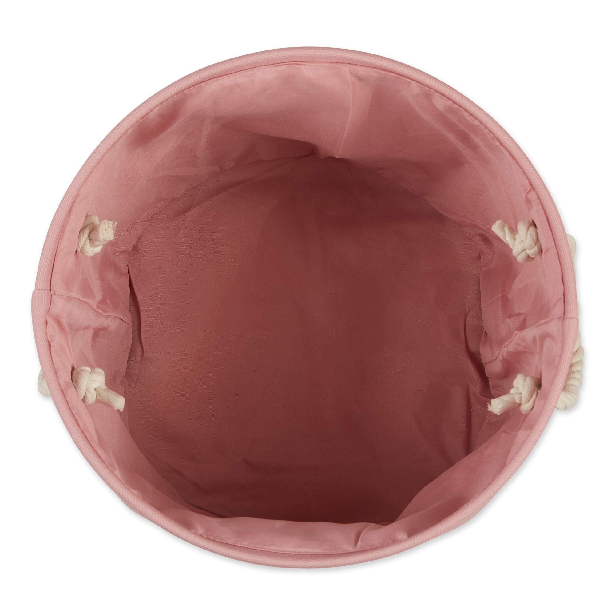 Bone Dry Pet Storage Collection Collapsible Bin, Rose, Medium Round