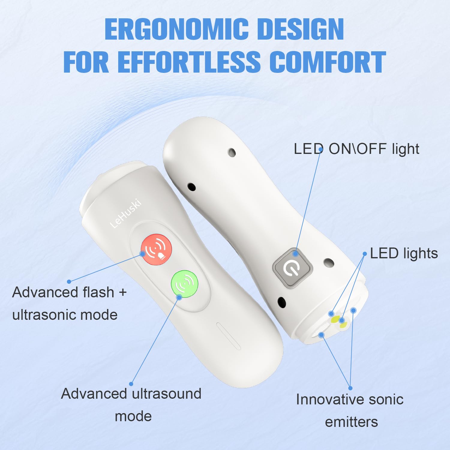 Lehuski Anti Barking Device Rechargeable Ultrasonic Dog Bark Deterrent Stops Bad Behavior Up To 50 Ft Effective Control Range Sa