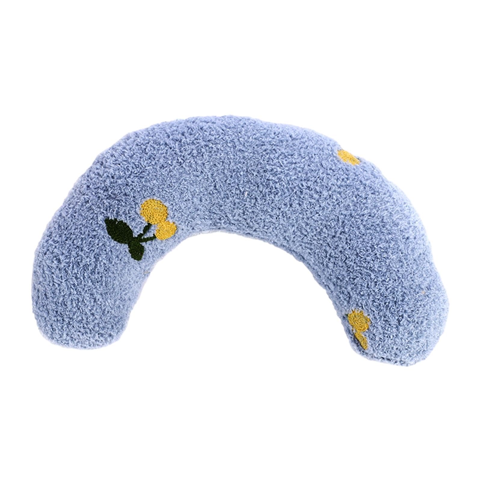 APIRILY Pet Neck Pillow Half Donut Cushion Sleep Pillow for Cat Kitty Small Dog Blue | Pet Supplies | Dog Supplies | Beds