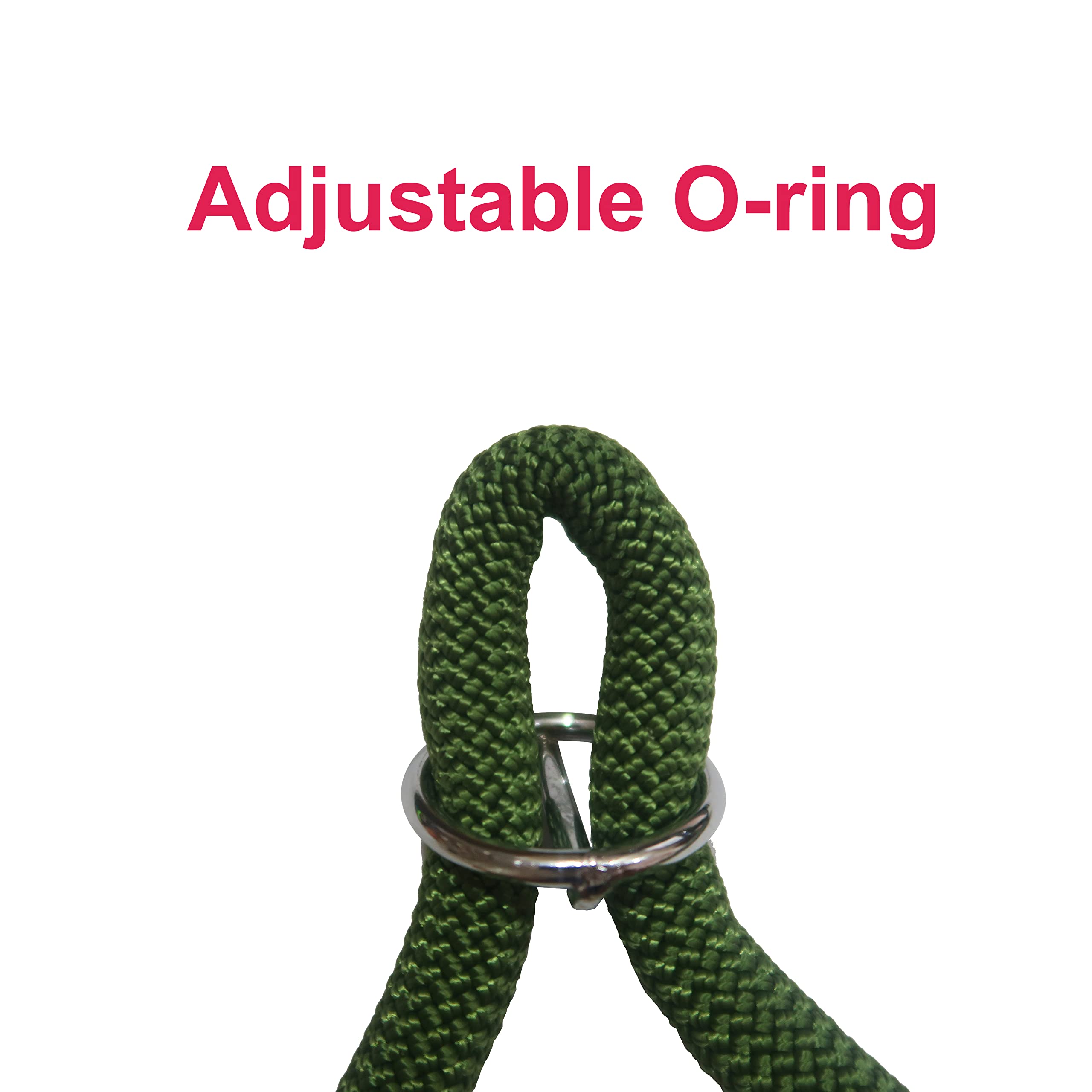 Aiminto Braided Round Martingale Dog Collar, Training Collar with Slidable Stop Ring - Ideal for Small Medium Dogs (M- (1/3) - 1