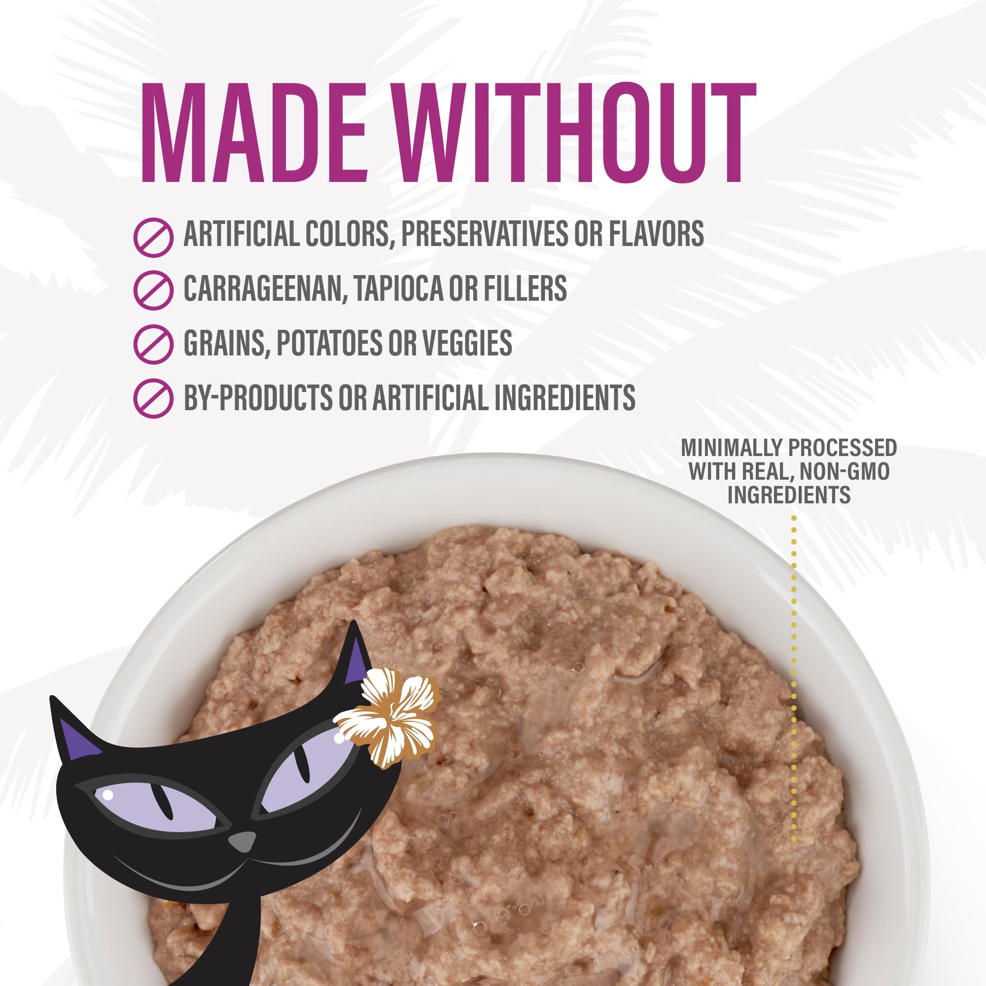 Tiki Cat After Dark Pt  , Duck & Chicken Liver, High-Protein and 100% Non-GMO Ingredients, Wet Cat Food for Adult Cats, 3 oz. Ca