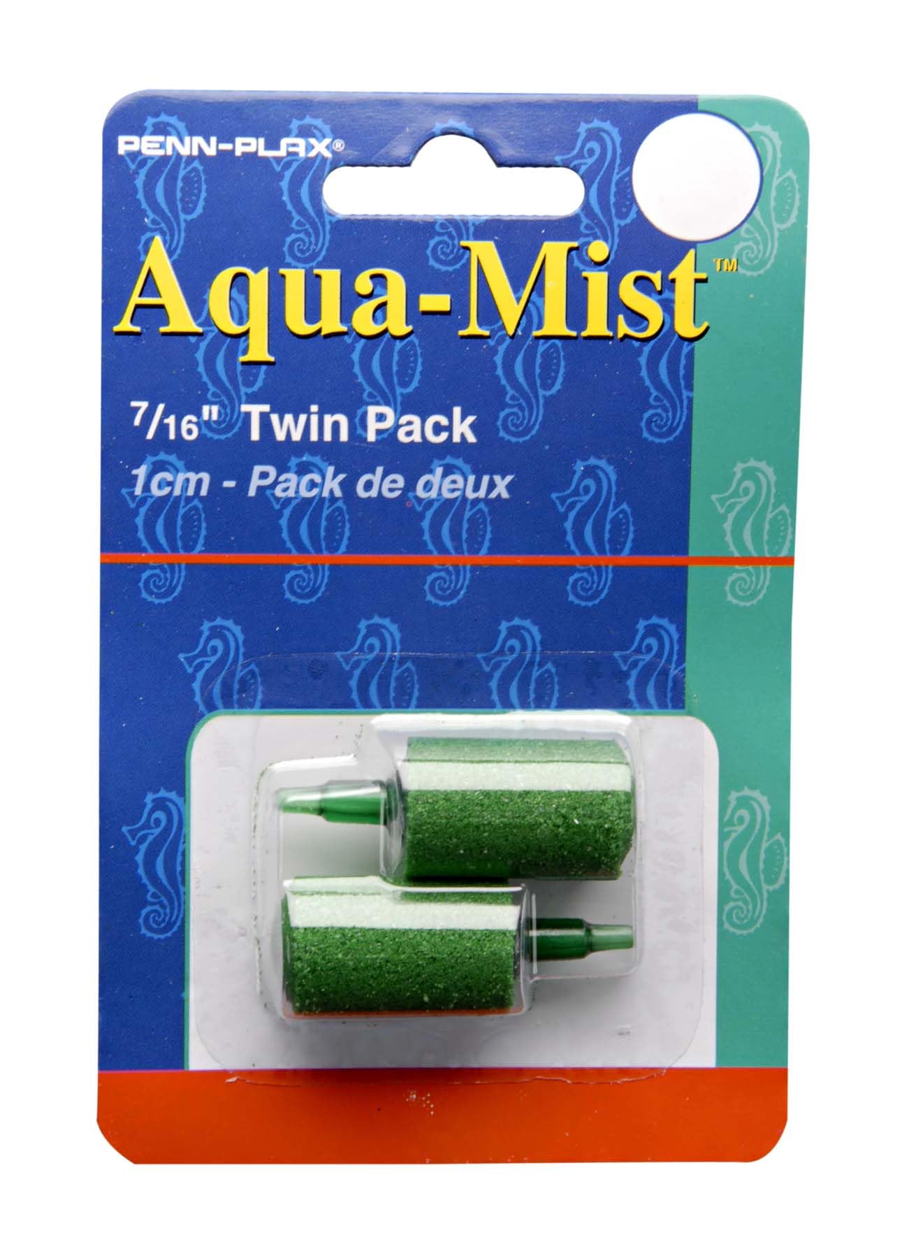 Penn-Plax Aqua-Mist™ Twin Cylinder Air Stones – Aerator Bubbler For Aquarium Fish Tanks And Hydroponics – 2 Pack