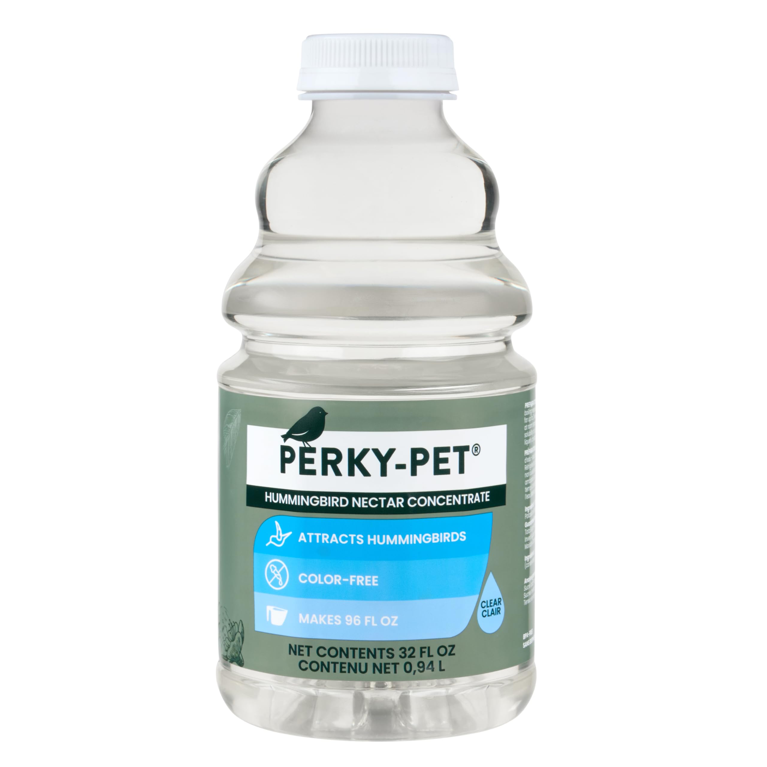 Perky-Pet Hummingbird Liquid Nectar Concentrate - 32 oz Concentrate - Makes 96 Oz of Hummingbird Food Nectar
