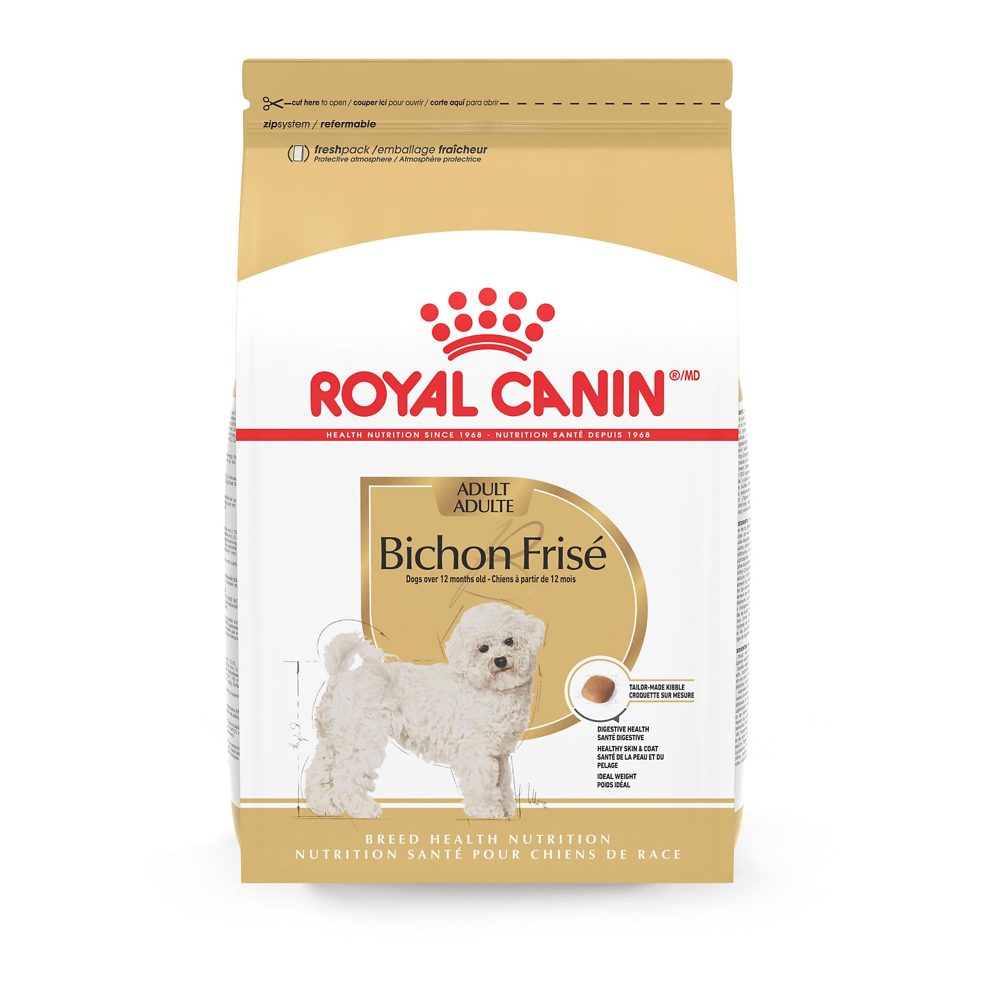Royal Canin Bichon Frise Adult Dry Dog Food, 3 lb bag