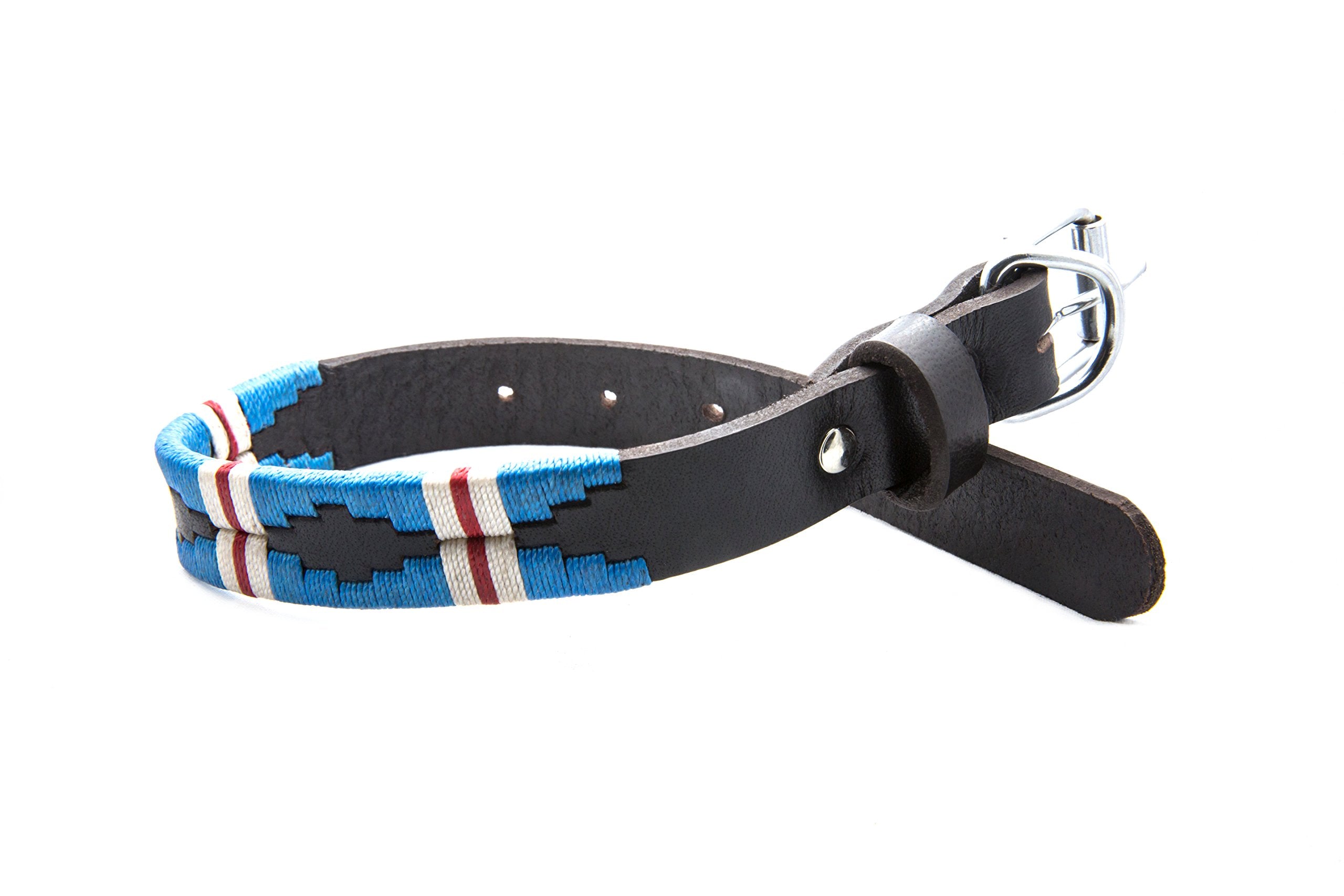 Gaucho Goods Soft Leather Dog Collar - The Pacific (S)