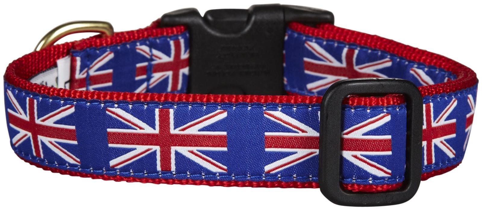 Up Country Unj-C-S Union Jack Dog Collar, Narrow 5/8 Inch, S