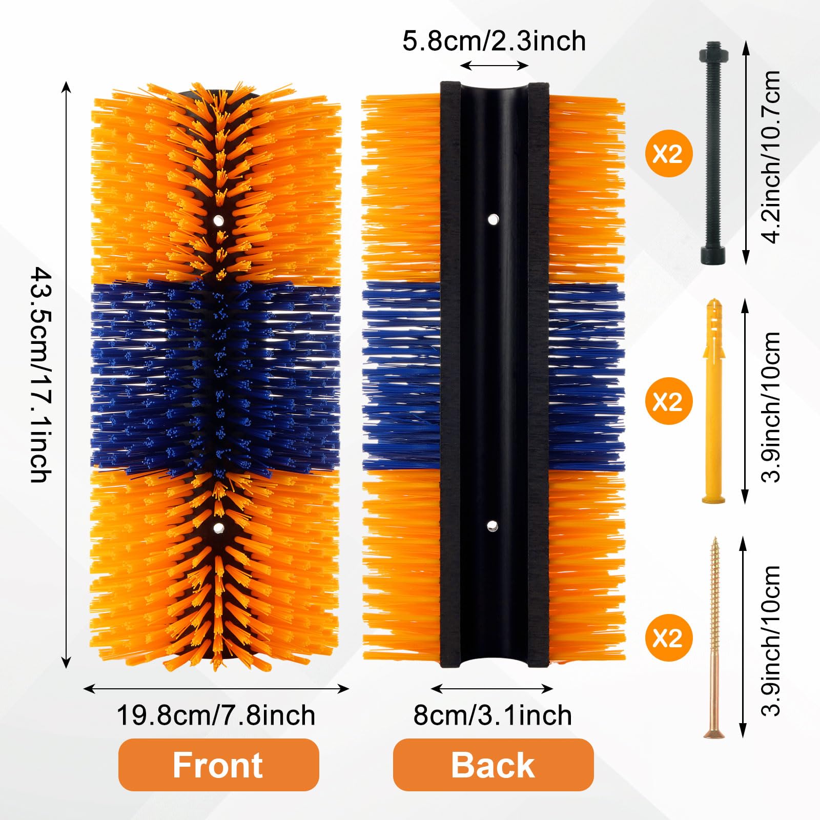 EATHEATY Livestock Scratching Brush - Goat Brushes for Grooming - Pig Cow Brush for Scratching - Cattle Sheep Scratcher Horse Sc