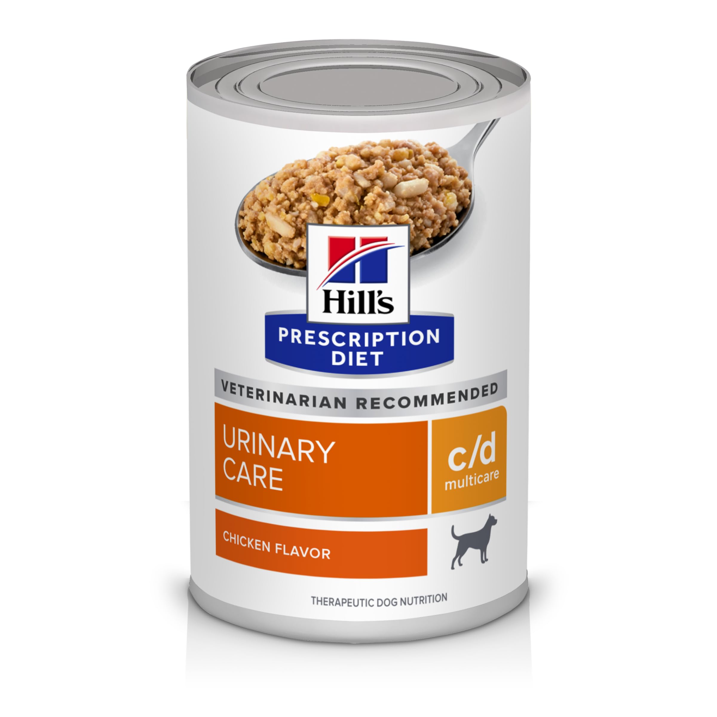 Hills Prescription Diet c/d Multicare Urinary Care Chicken Flavor Wet Dog Food, Veterinary Diet, 13 oz. Cans, 12-Pack