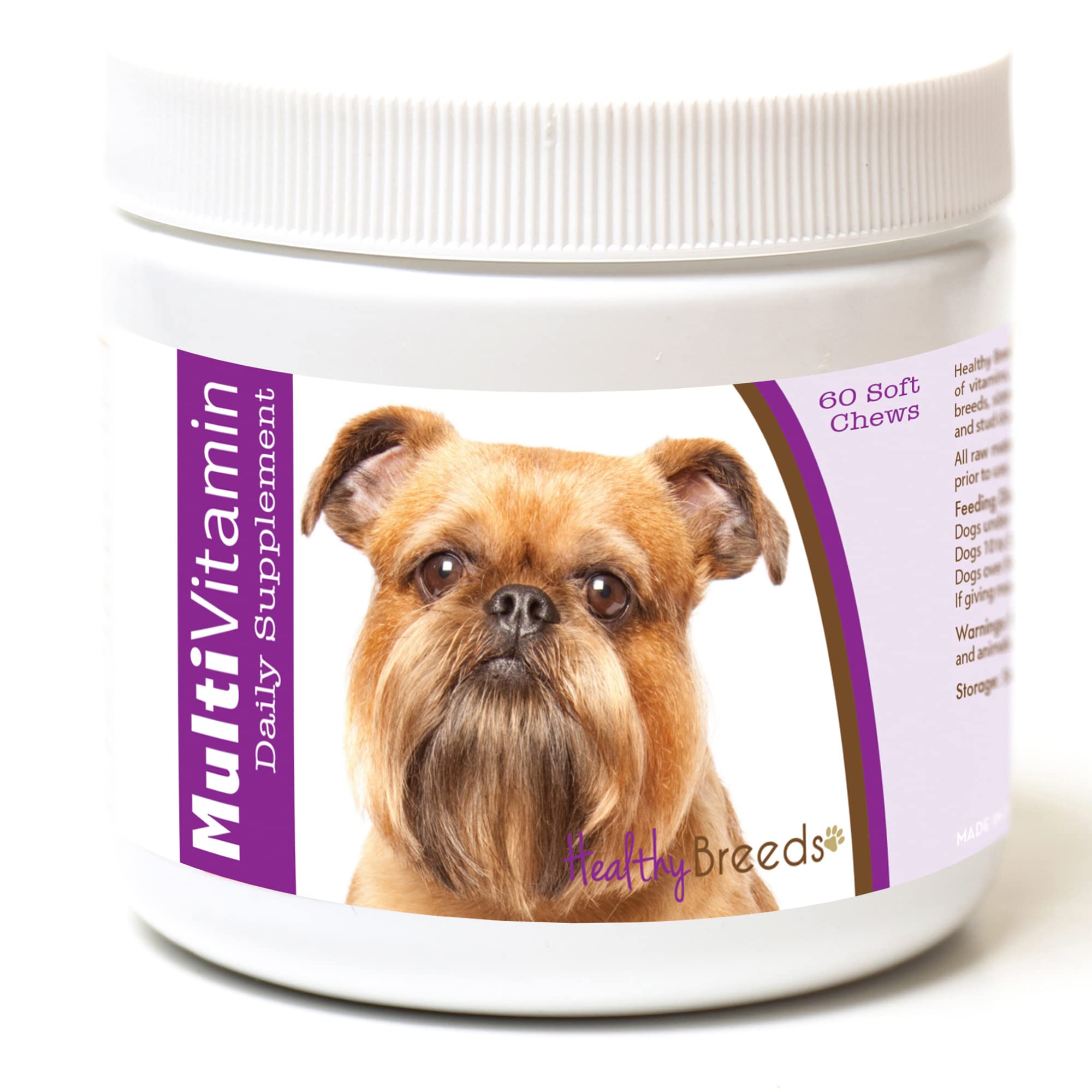 Healthy Breeds Brussels Griffon Multi-Vitamin Soft Chews 60 Count