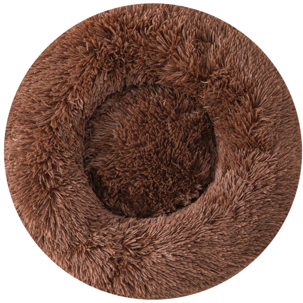 Cat Beds For Indoor Cats Doughnut Dog Bed Kitten Bed Pet Bed Calming Cuter Puppy Bed Small Pet Bed Fluffy Dog Bed Small Round Be