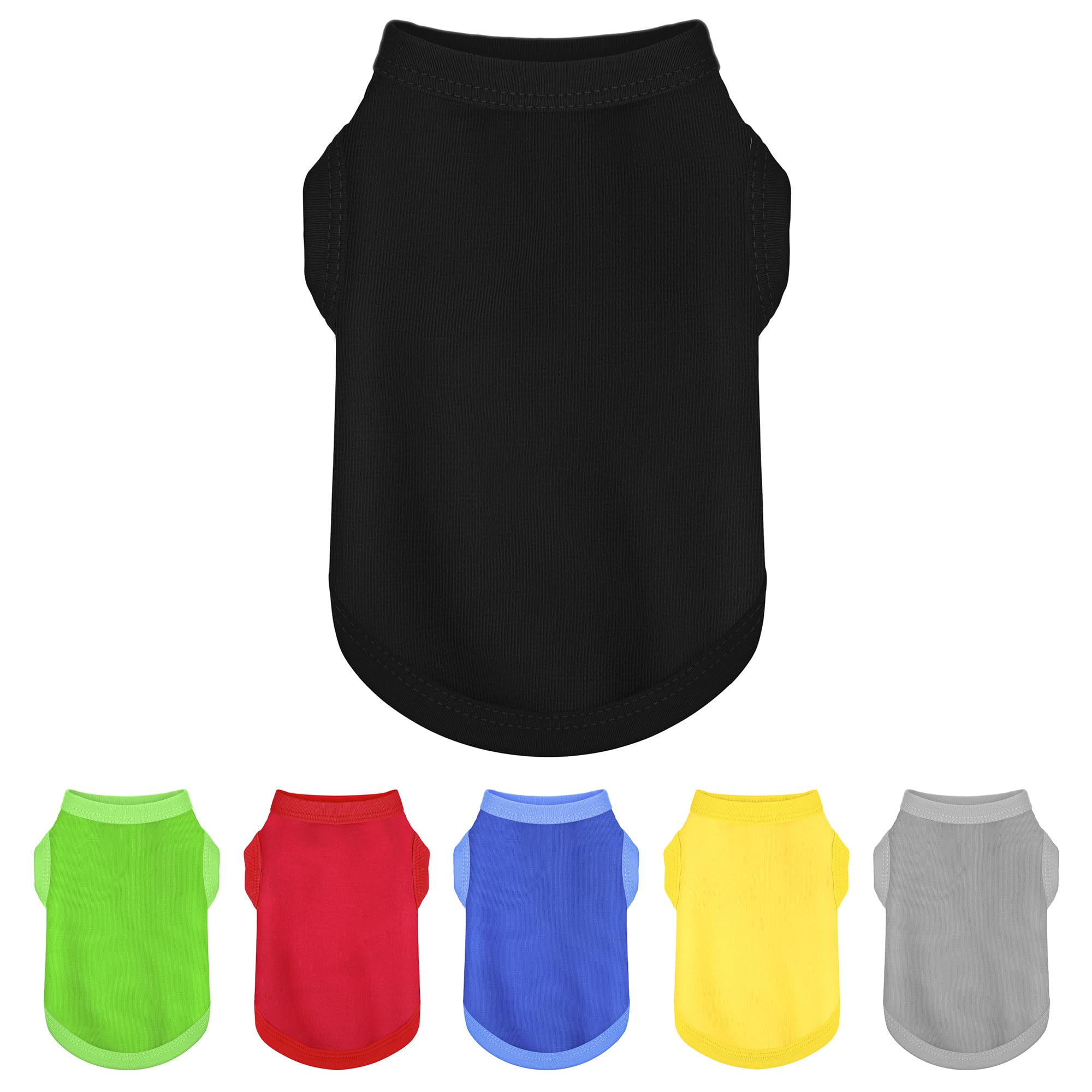 Elevate Your Dog'S Fashion Quotient With Colorful And Breathable Sleeveless Cotton Dog Shirts! Perfect Pet Apparel For Small To 