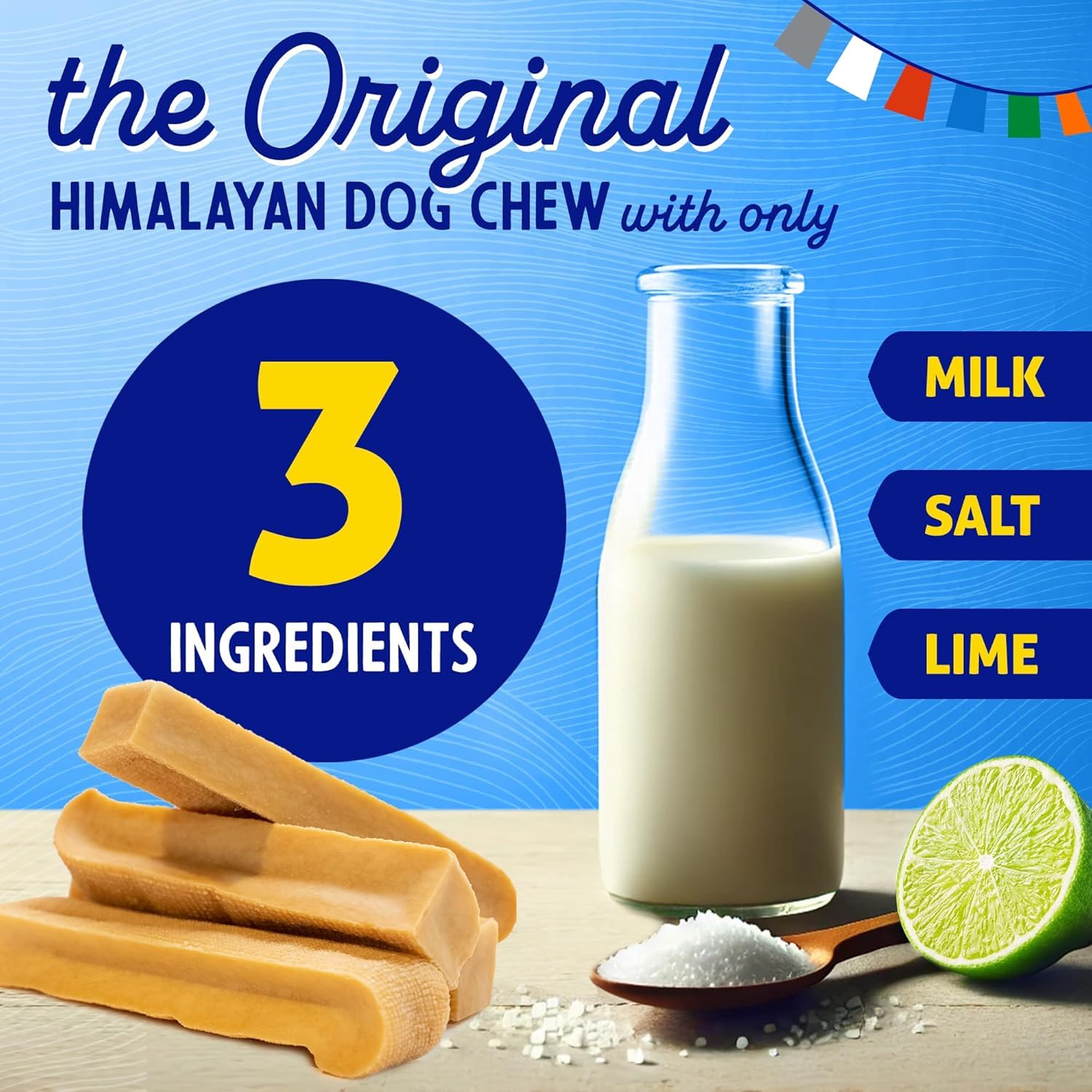 Himalayan Hard Cheese Chews | Long Lasting, Stain Free, Protein Rich, Low Odor | 100% Natural, Healthy & Safe | No Lactose, Glut