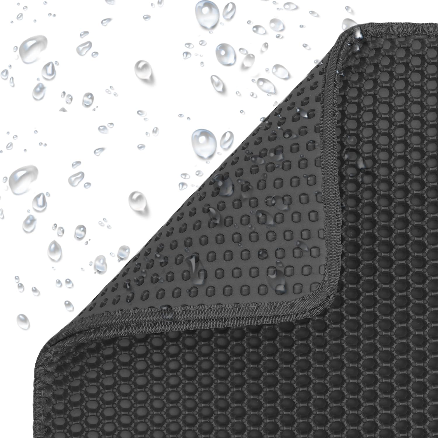 Cat Litter Mat - Cat Litter Mat Litter Trapping Mat 46X26/35X24/30X22/24X16/20X16/18X12 Inch Cat Litter Box Mat Extra Large, Hon