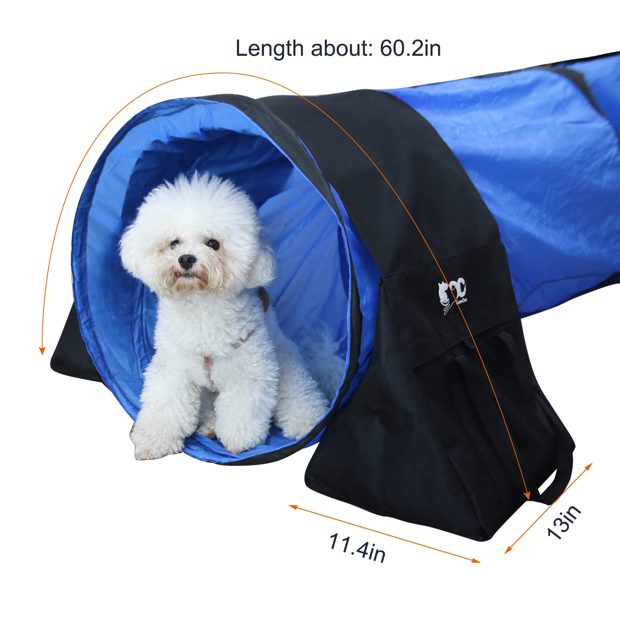 Geerduo 2 Pack Dog Agility Tunnel Sandbags, Dog Agility Equipment, Dog Agility Training (Sandbags,2 Pack)