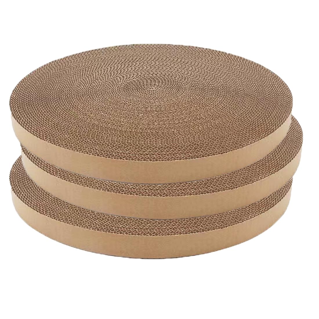 Lyctdd Cat Scratching Board For Indoor Cats,Scratch Pad Pro For Cats,Round Cat Scratcher Refill,Natural Recycled Corrugated Card