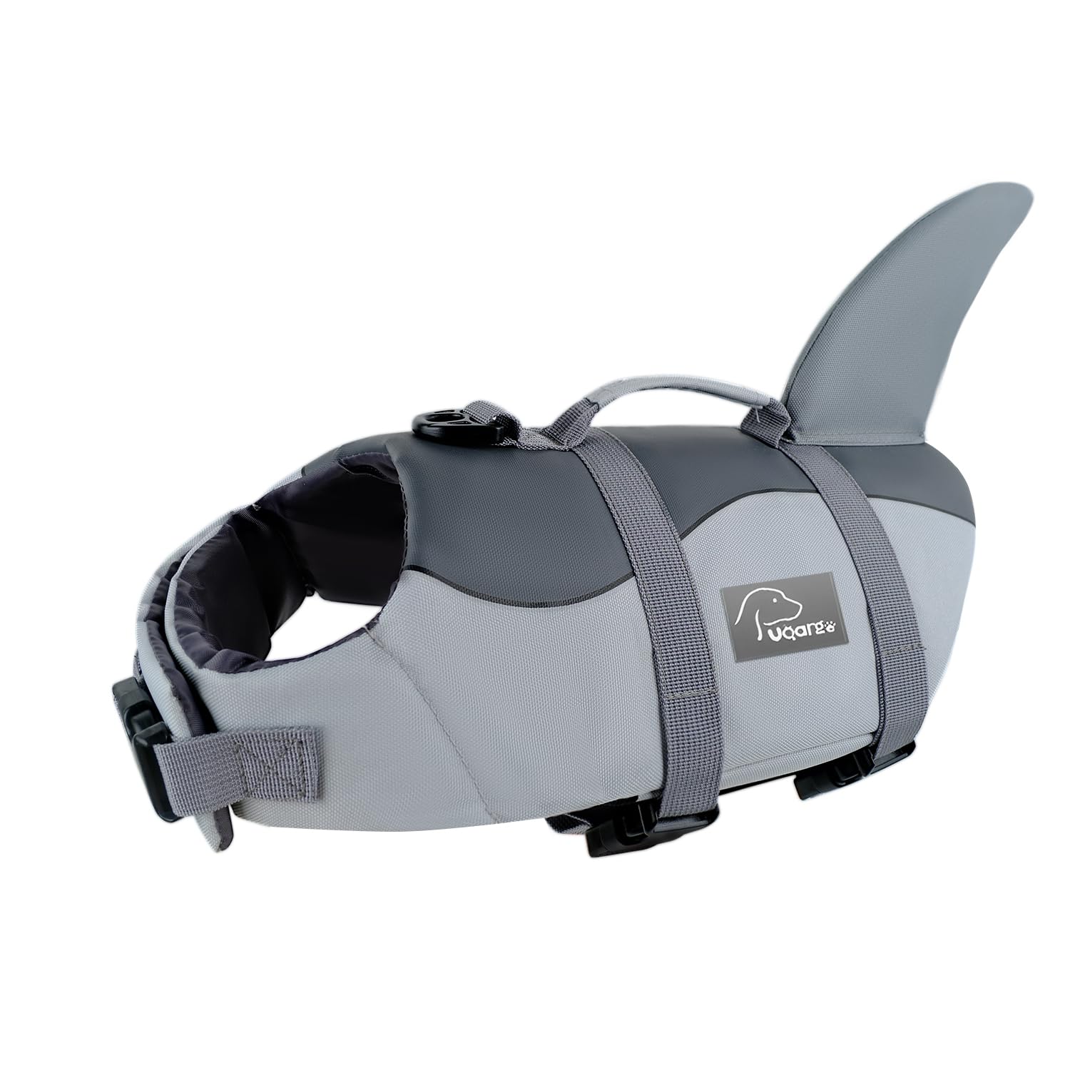 ANNICOO Dog Life Jacket, Lifesaver Vests with Rescue Handle, Shark Dog Life Vest for Swimming Boating, with High Flotation Swims